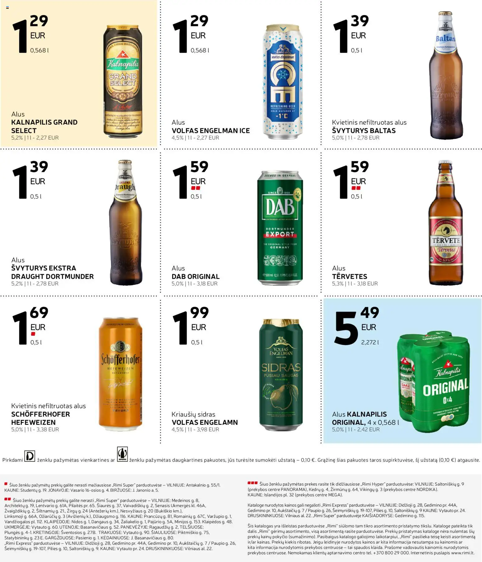 Rimi akcijos nuo 03.02.2026 | Puslapis: 8 | Prekių: Alus