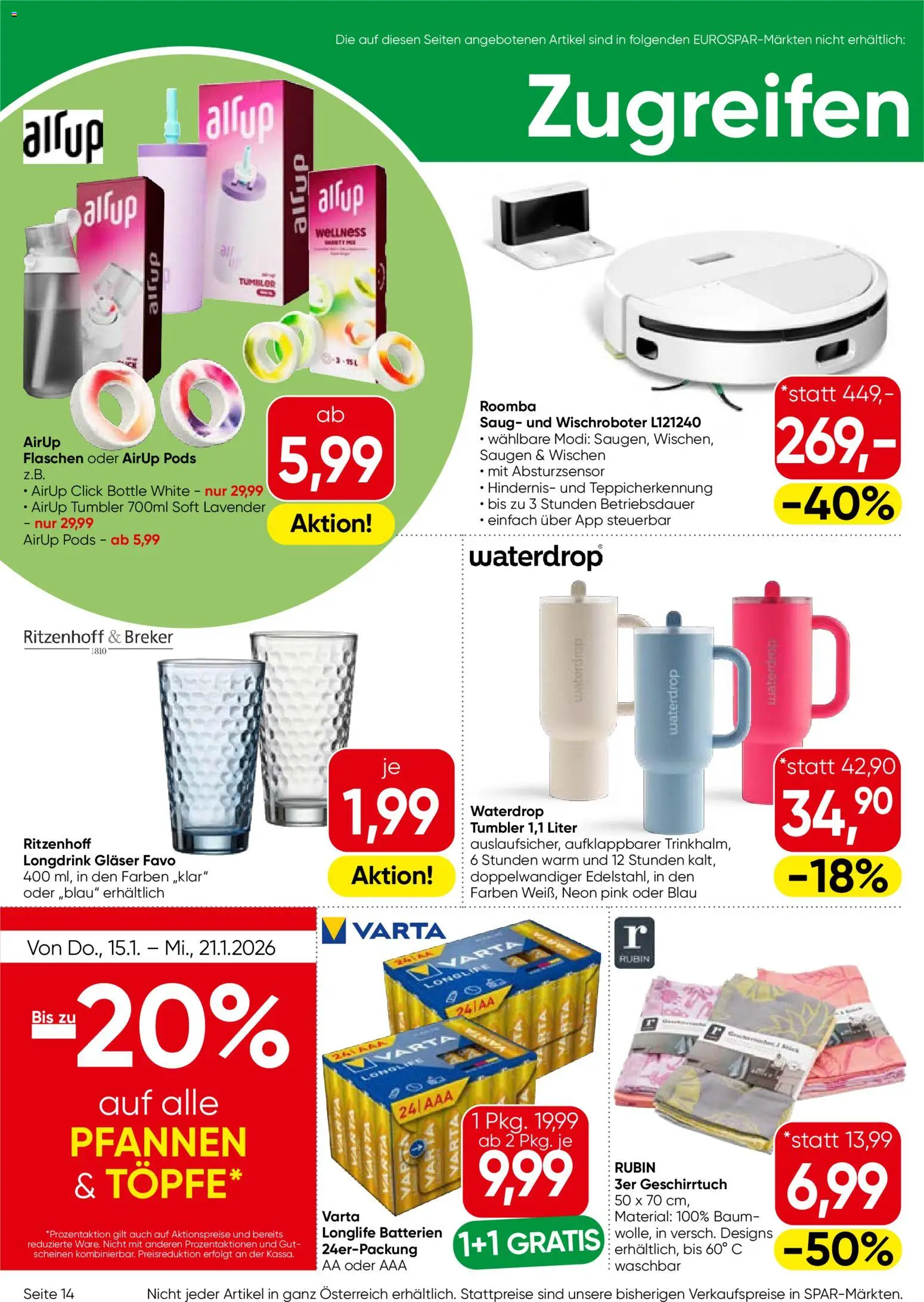 Eurospar Flugblatt - Tirol gültig ab 15.01.2026 | Seite: 14