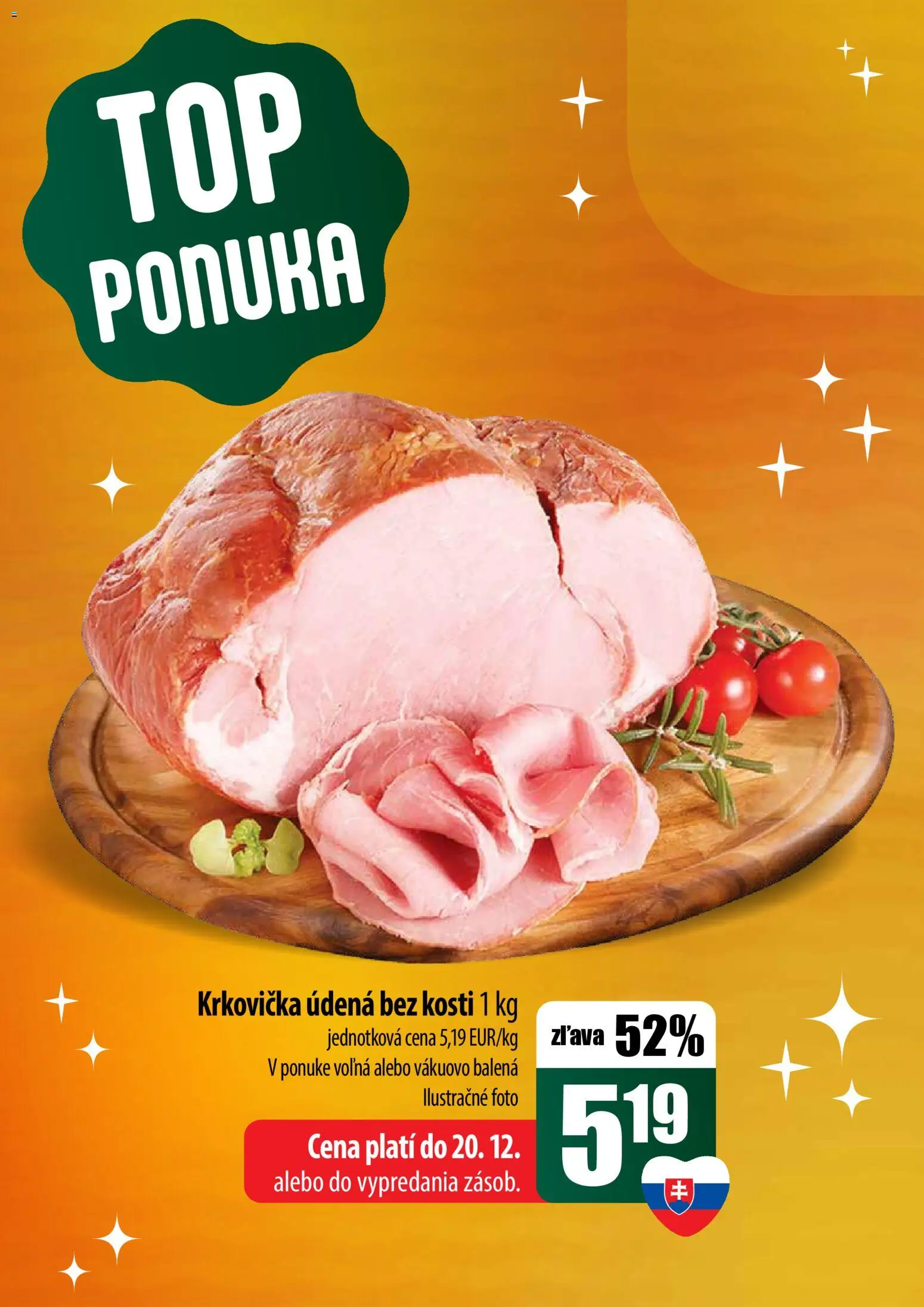 Nové COOP Jednota akcie – leták je platný od 18.12.2025 | Strana: 4 | Produkty: Krkovička