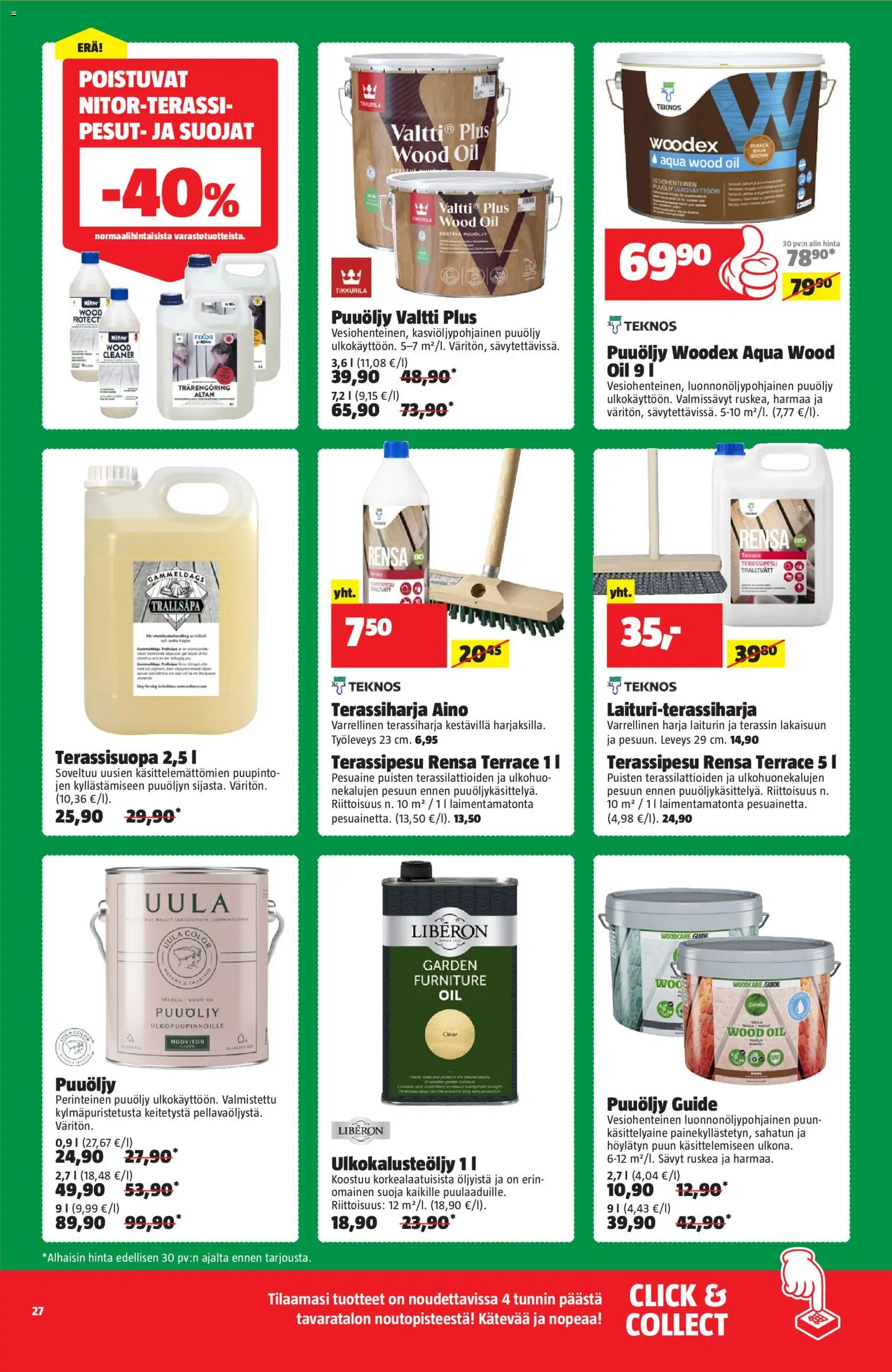 Bauhaus tarjoukset – voimassa 31.03.2026 alkaen | Sivu: 27 | Tuotteet: Harja, Pesuaine