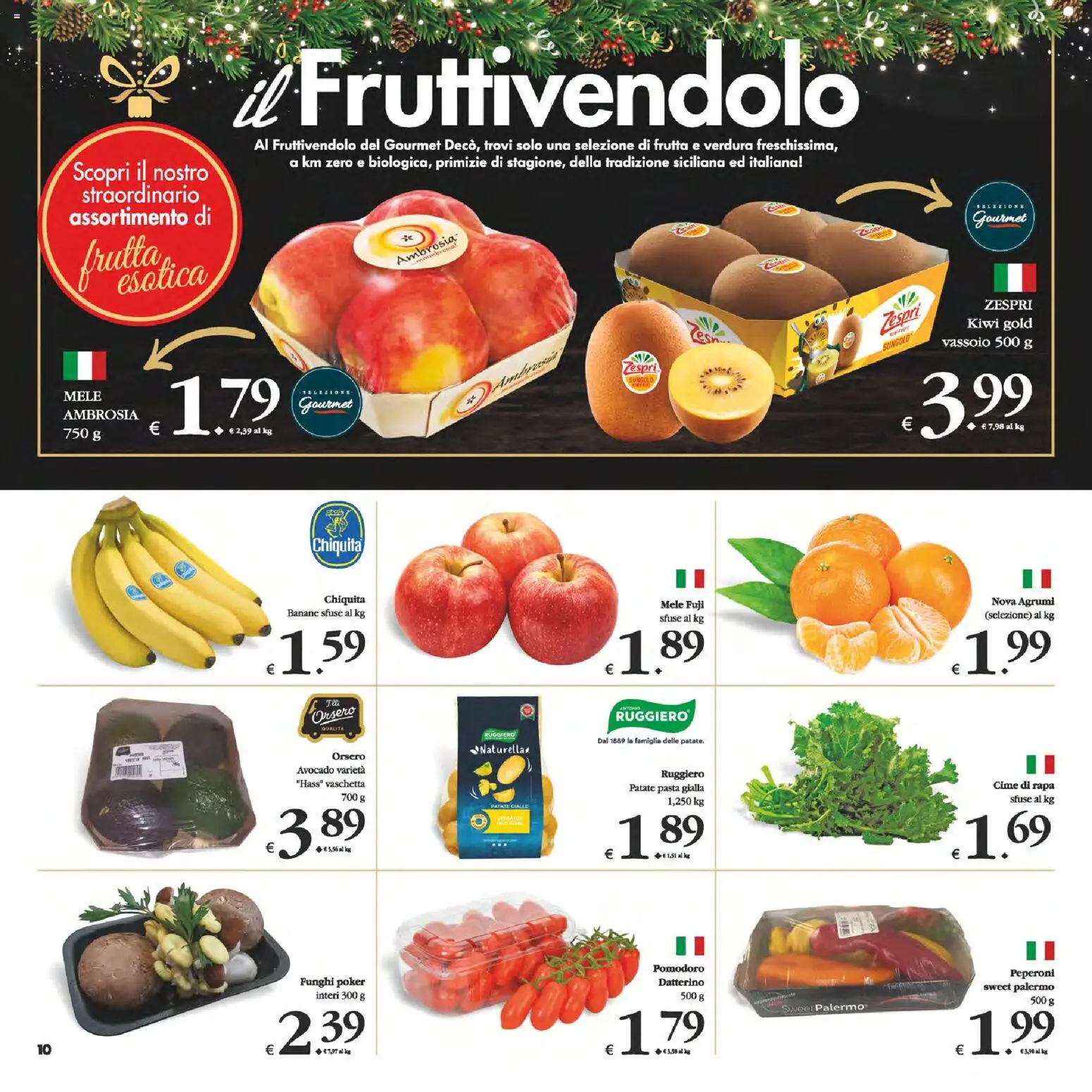 Volantino Decò del 05.12.2025 | Pagina: 10 | Prodotti: Mele, Avocado, Patate, Frutta