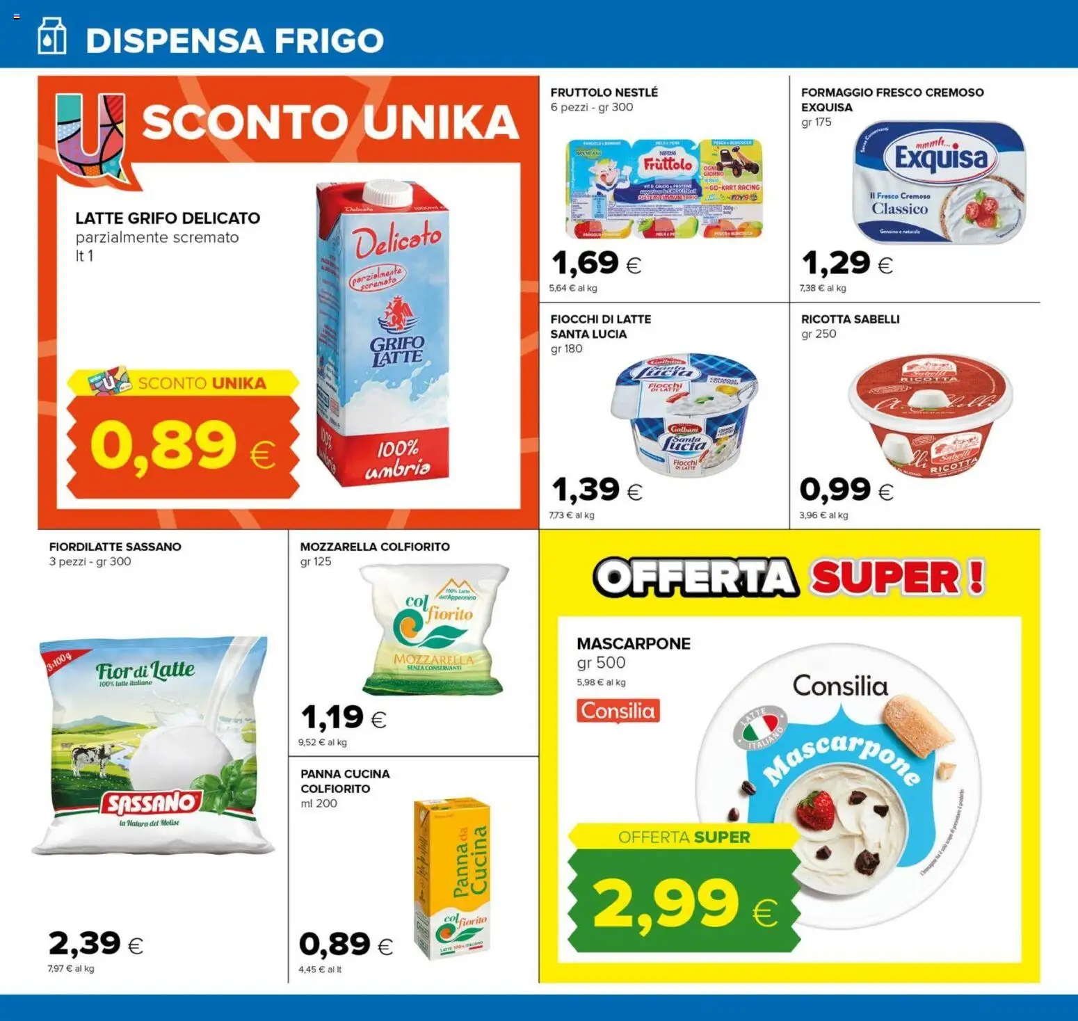 Volantino Tigre del 25.03.2026 | Pagina: 20 | Prodotti: Mozzarella, Latte, Ricotta, Mascarpone
