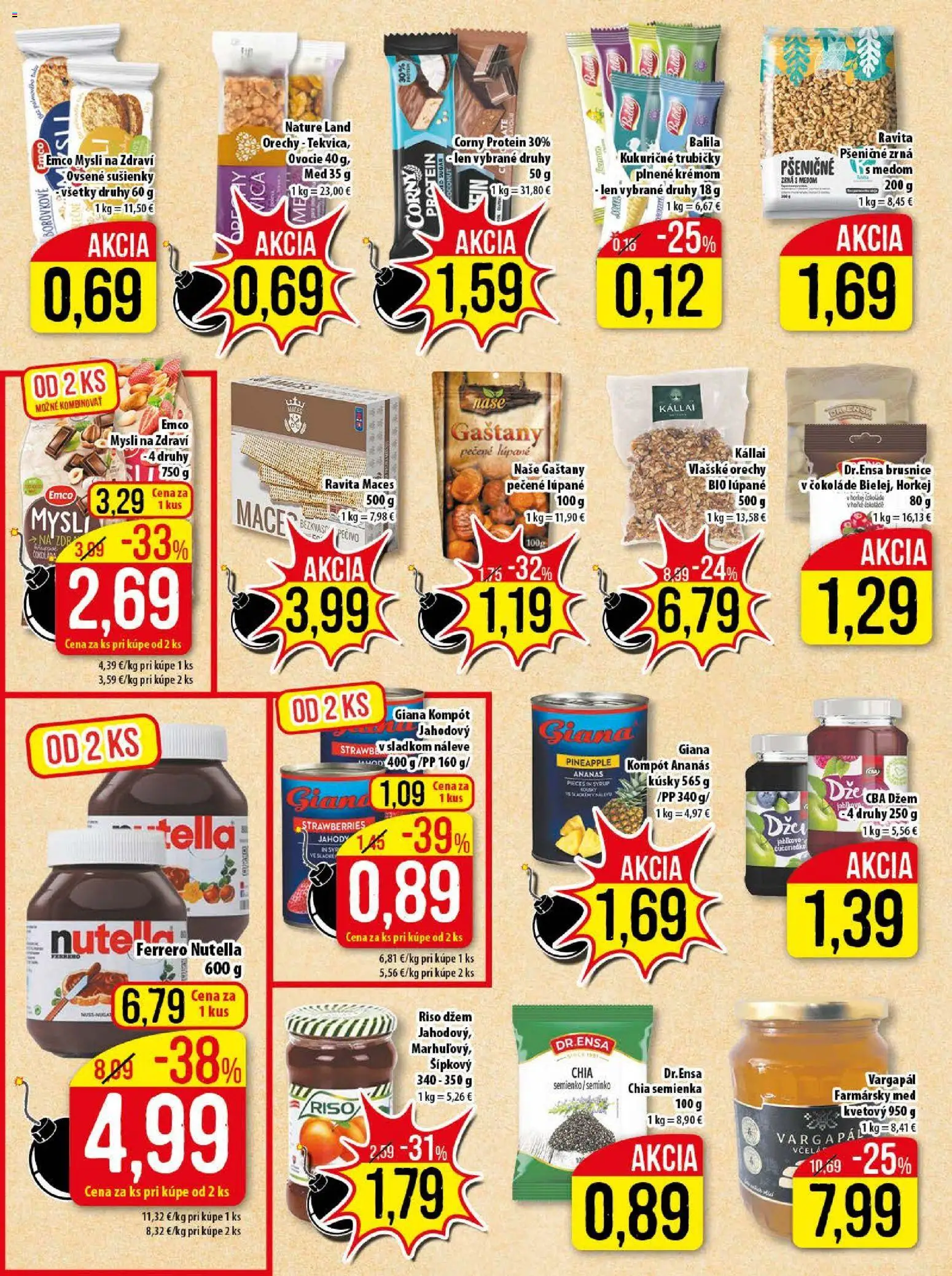 Nové Klas akcie – leták je platný od 02.02.2026 | Strana: 15 | Produkty: Ananás, Jahody, Med, Ovocie