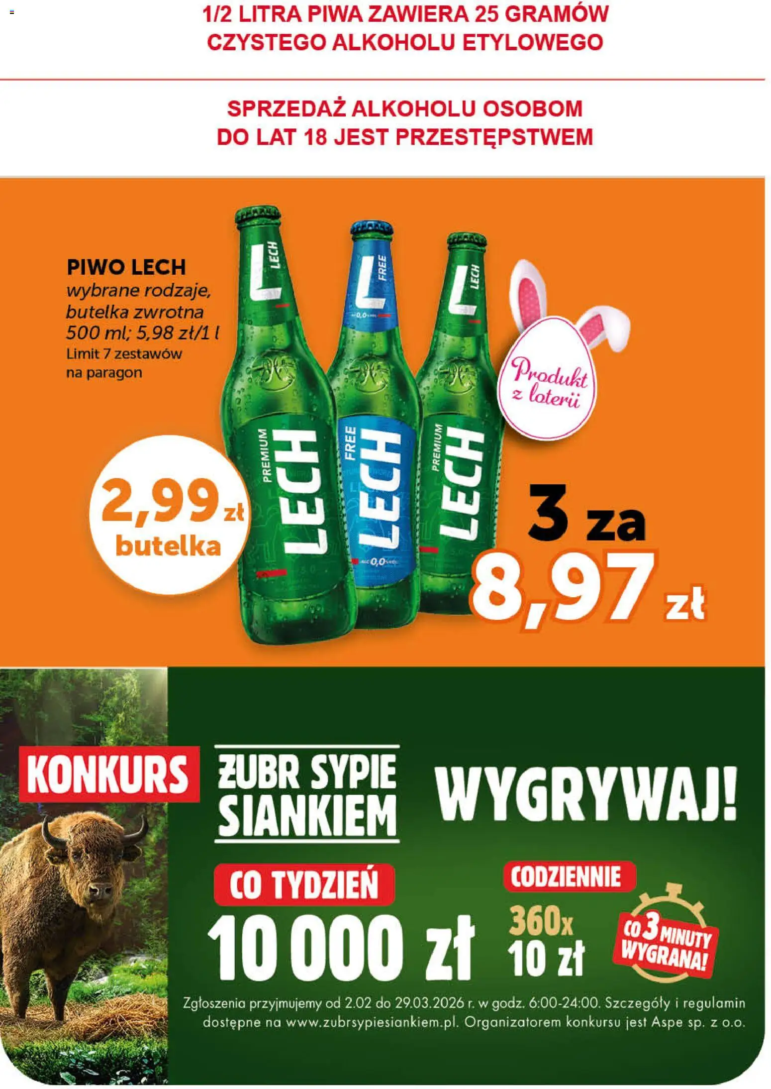 Euro Sklep gazetka od 26.03.2026 | Strona: 3 | Produkty: Piwo