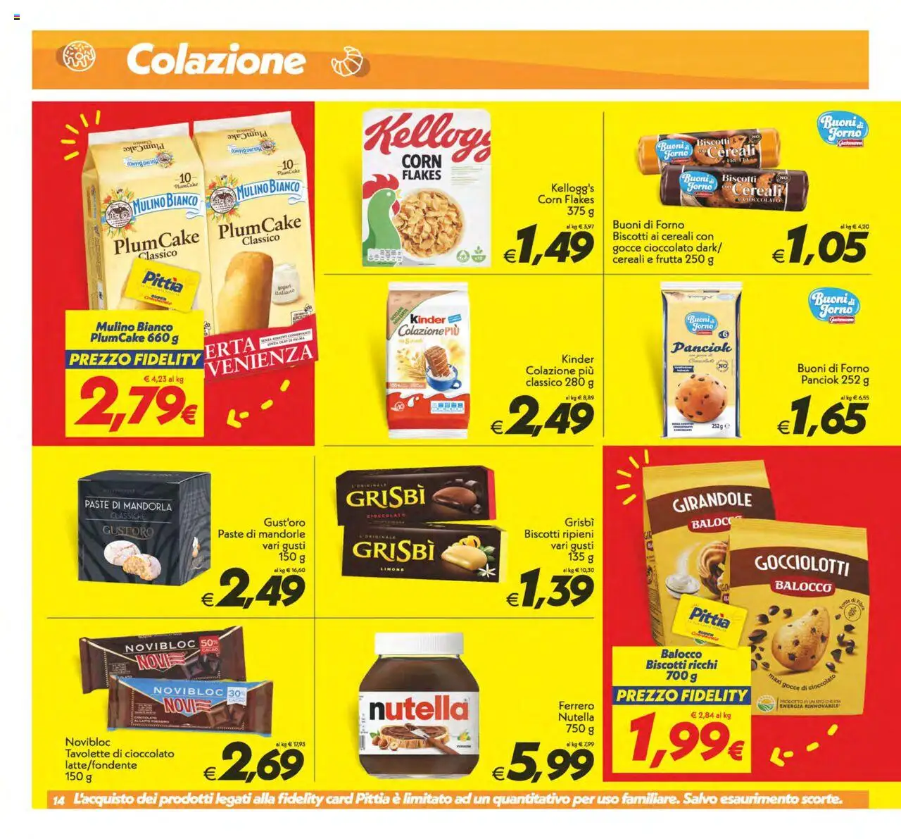 Volantino SuperConveniente del 12.09.2025 | Pagina: 14 | Prodotti: Biscotti, Frutta, Limone, Carta forno