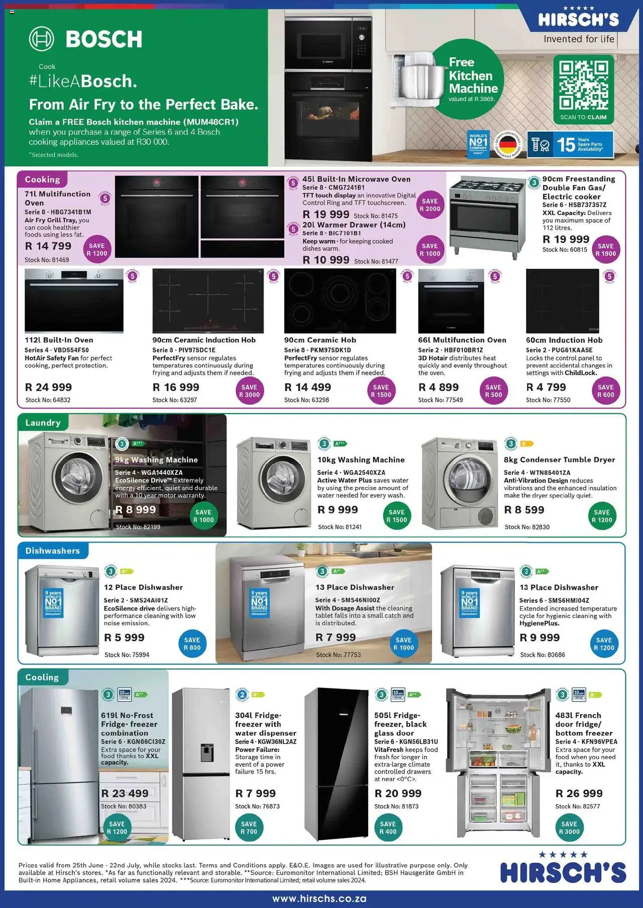Hirsch's Specials │ valid from 24.06.2025 | Page: 22 | Products: Dryer, Dishwasher, Grill, Fan