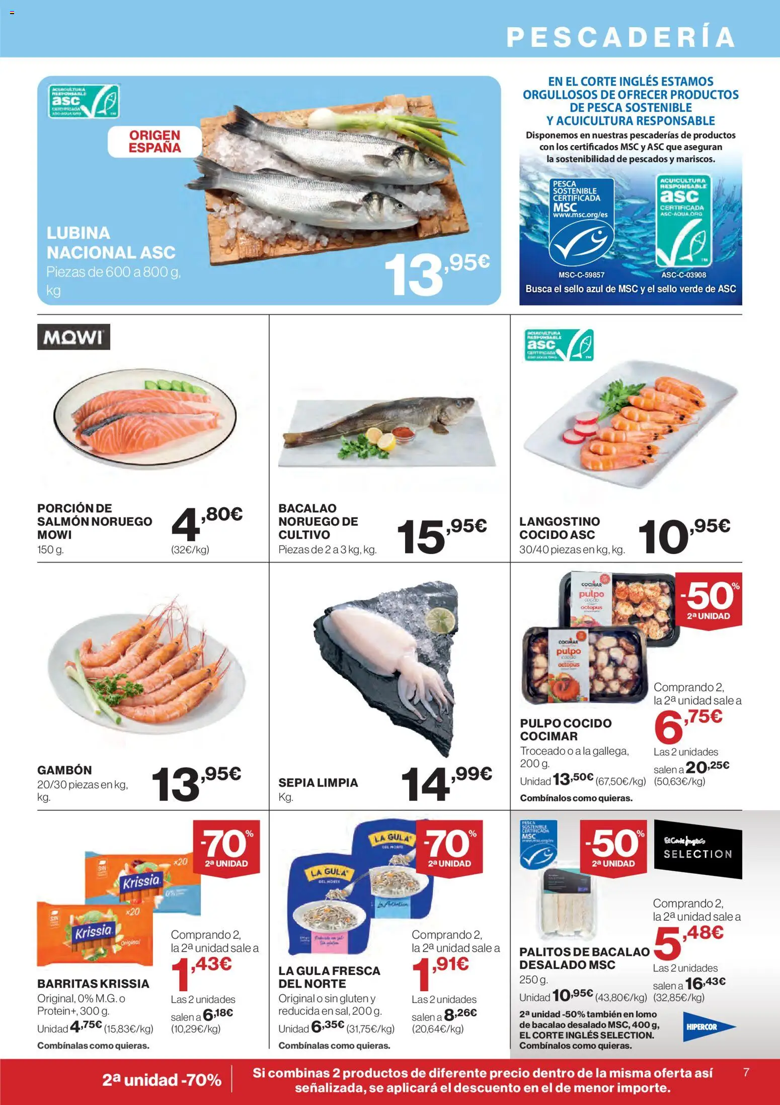 Hipercor catálogo │ válido desde el 07.01.2026 | Página: 7 | Productos: Langostino