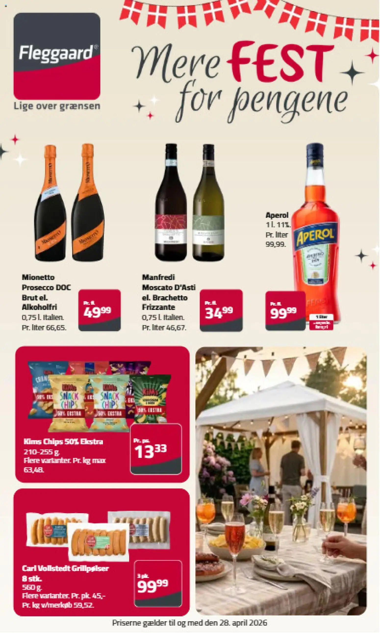 Fleggaard tilbudsavis – gyldig fra 01.04.2026 | Side: 1 | Produkter: Chips, Aparelho de barbear