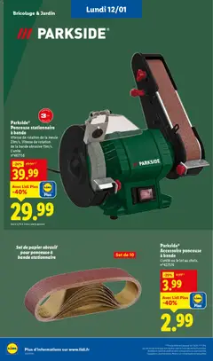 LIDL - Prévisualisation de LIDL catalogue semaine 2 valide à partir de 08.01.2026 | Page: 74 | Produits: Ponceuse
