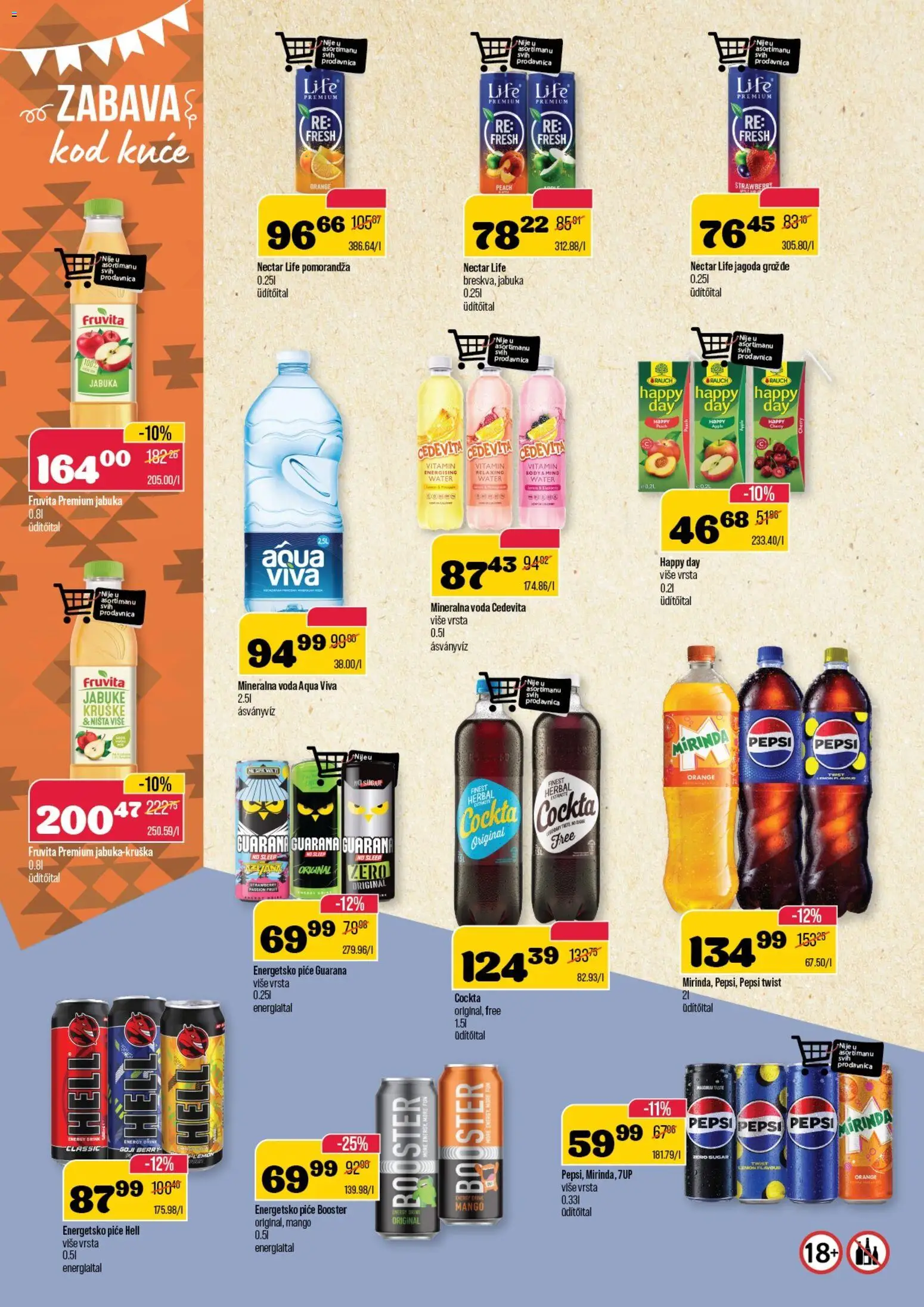 Senta Promet katalog - važi od 19.11.2025 | Strana: 12 | Proizvode: Cedevita, Pomorandza, Mineralna voda, Jabuke