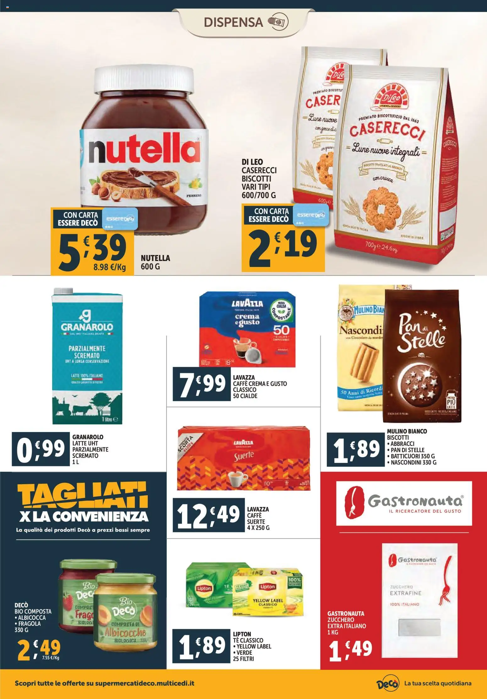 Volantino Decò del 28.10.2025 | Pagina: 10 | Prodotti: Crema, Caffè, Zucchero, Lavazza