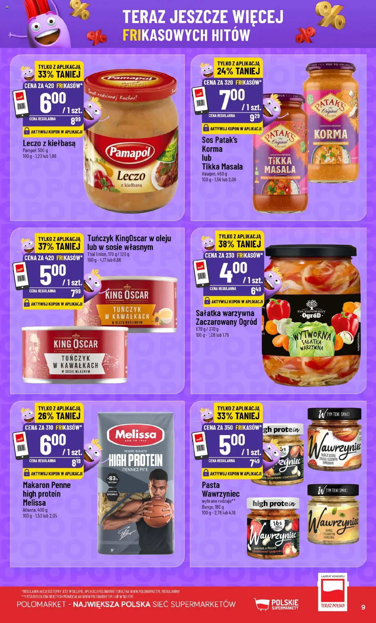 POLOmarket Gazetka - Frikasowe hity od 28.05.2025 | Strona: 9 | Produkty: Czarnuszka, Makaron, Sałatka, Sos