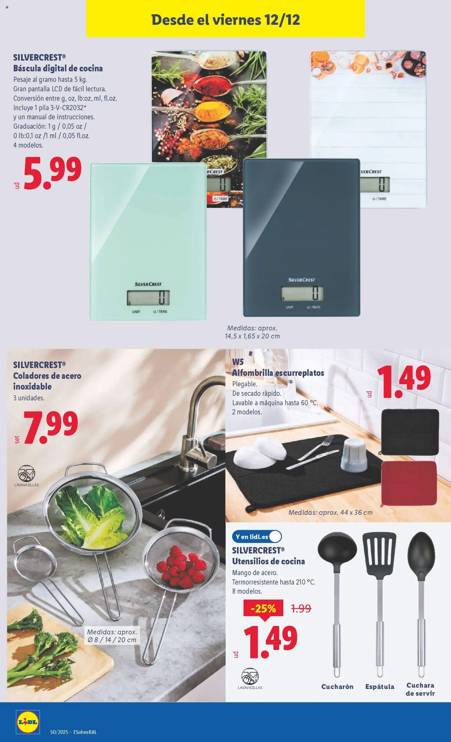 Lidl folleto de bazar │ válido desde el 08.12.2025 | Página: 28 | Productos: Alfombrilla, Cocina, Lavavajillas, Ρούτερ