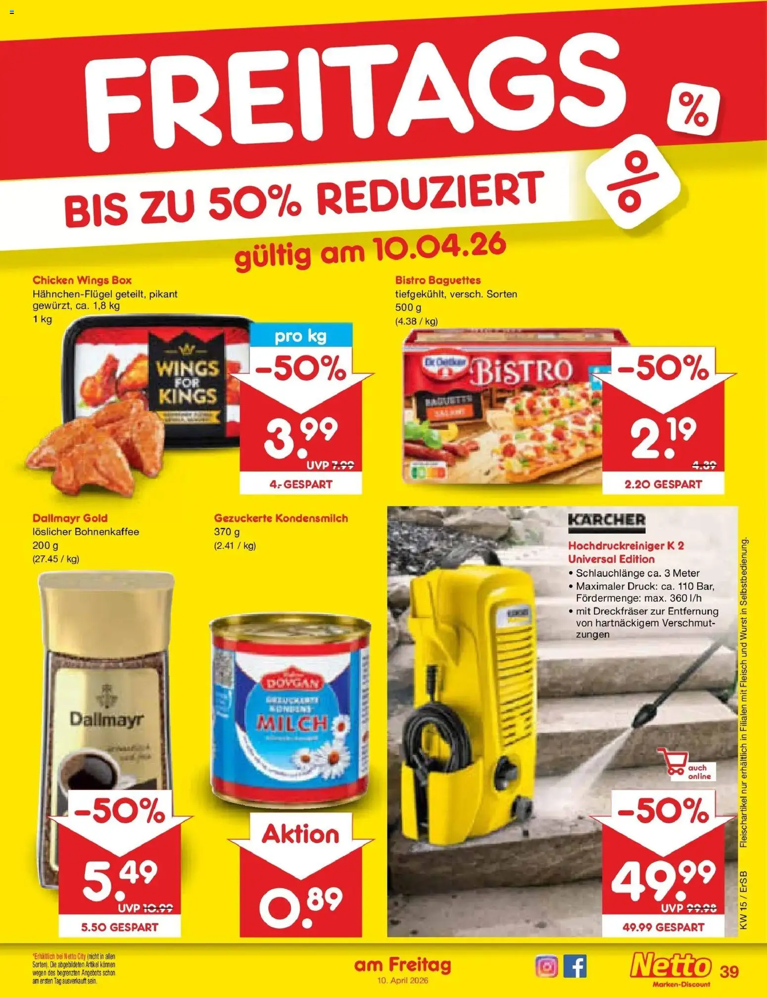 Netto Marken-Discount Prospekt Nordhausen	 – gültig ab 07.04.2026 | Seite: 57 | Produkte: Dallmayr, Wurst, Hochdruckreiniger, Fleisch