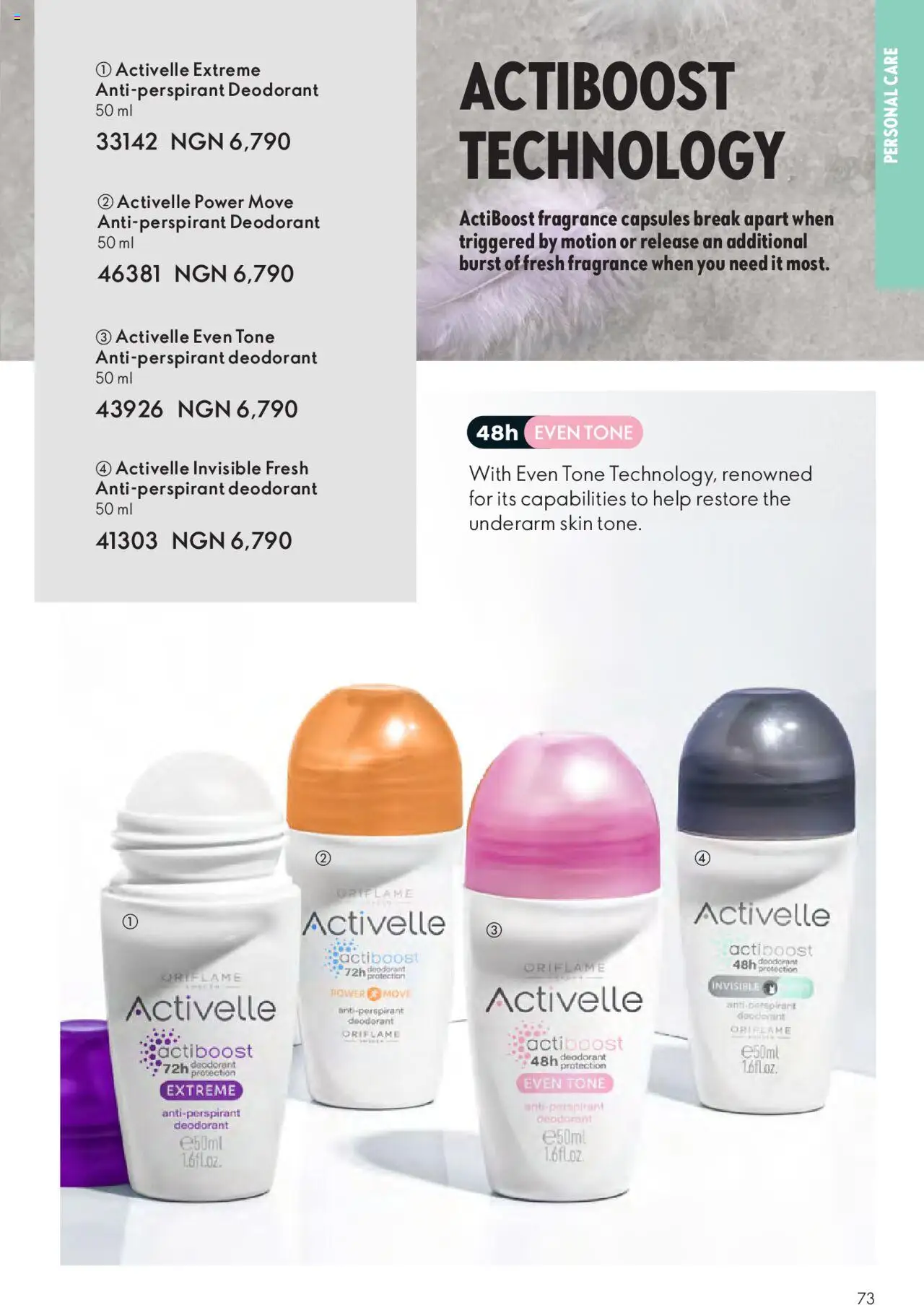 Oriflame - Catalogue  valid from 01.07.2025 | Page: 73 | Products: Čokoladni napitci, Deodorant, Fragrance, Antiperspirant