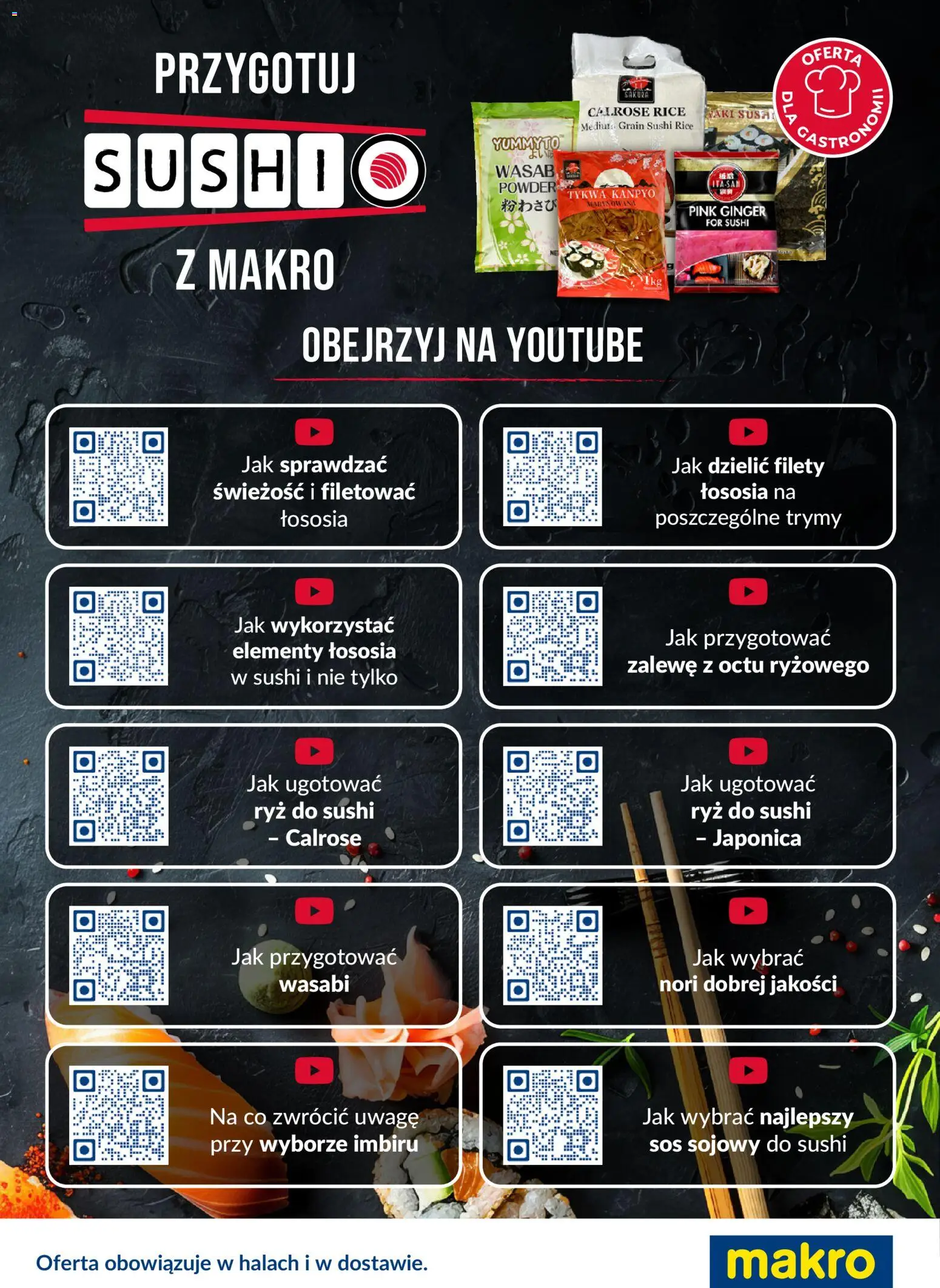 Makro Gazetka - Sushi od 24.02.2025 | Strona: 1 | Produkty: Sushi, Sos sojowy, Ryż, Sos