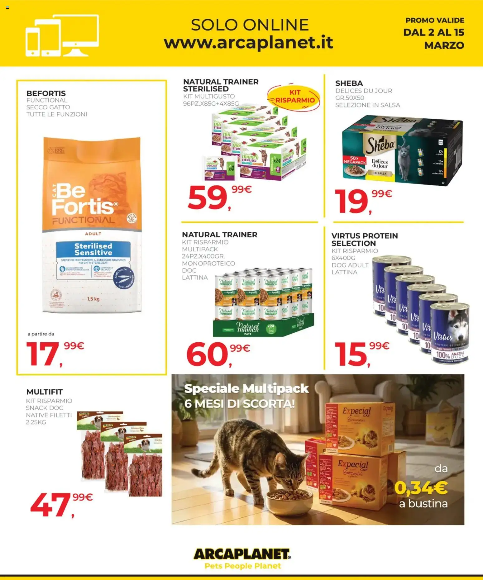 Volantino Arcaplanet del 02.03.2026 | Pagina: 42 | Prodotti: Paté, Salsa, Digestivo