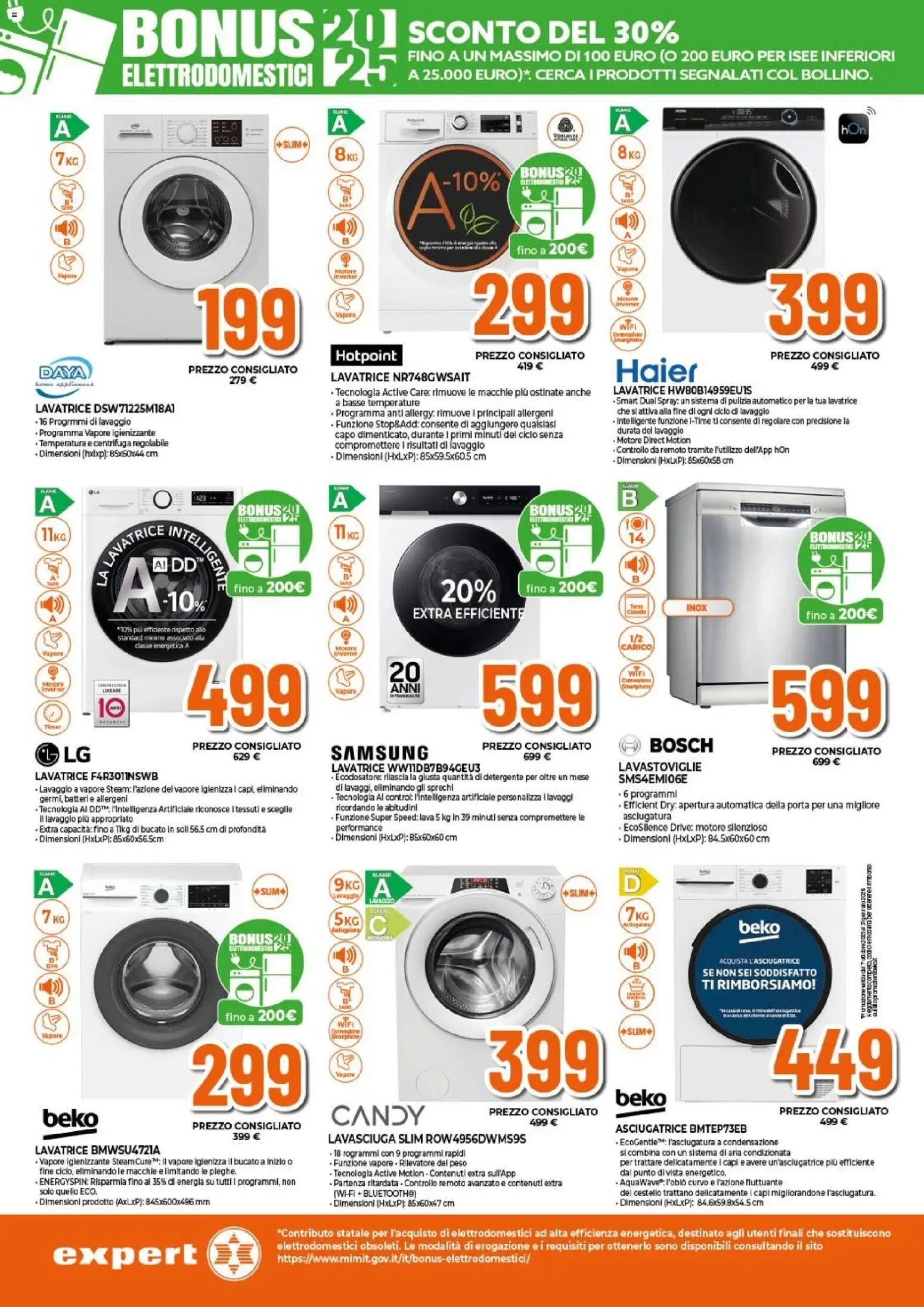 Volantino Expert del 27.12.2025 | Pagina: 2 | Prodotti: Centrifuga, Lavastoviglie, Smartphone, Samsung