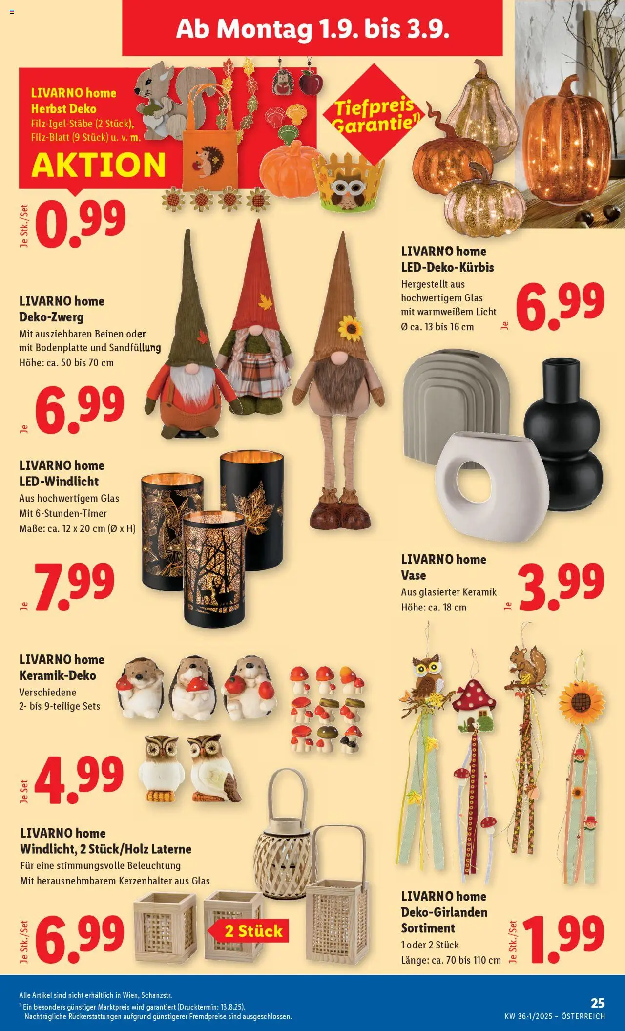 Lidl Flugblatt - Eisenstadt, Ebenfurth, Mattersburg gültig ab 28.08.2025 | Seite: 29 | Produkte: Vase