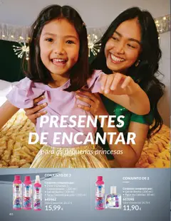 Pré-visualização Catálogo Avon Campanha 12 válido de 01.12.2025 | Página: 40 | Produtos: Agua, Condicionador, Gel de banho, Banho