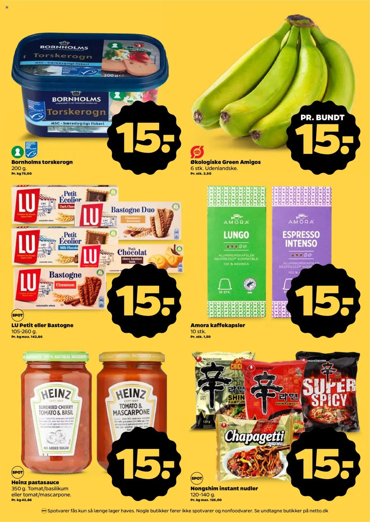 Netto Tilbudsavis gyldig fra 23.08.2025 | Side: 3 | Produkter: Nudler, Cherry, Pastasauce, Torskerogn