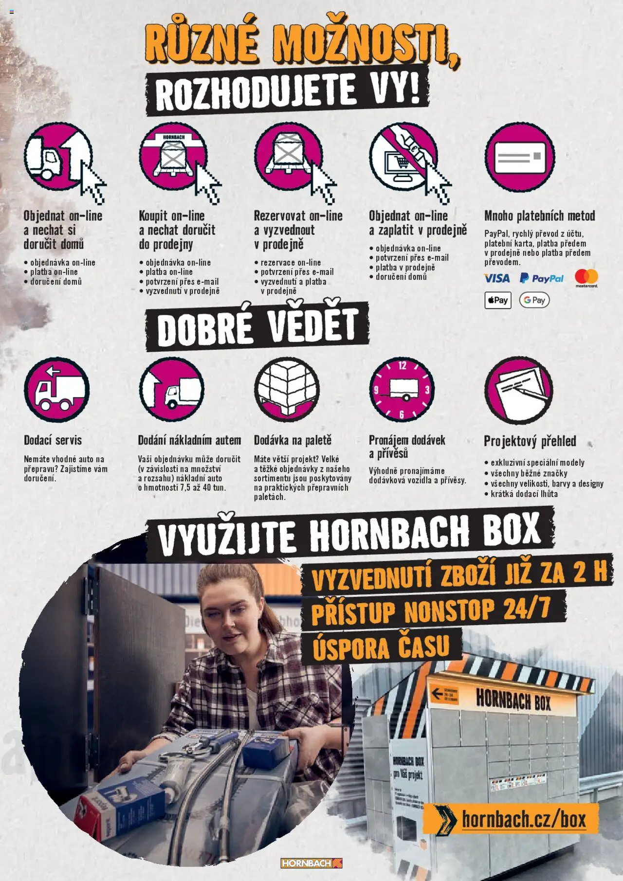 HORNBACH leták - Projektové výhody od 03.04.2025 | Strana: 3 | Produkty: Box, Modely, Barvy