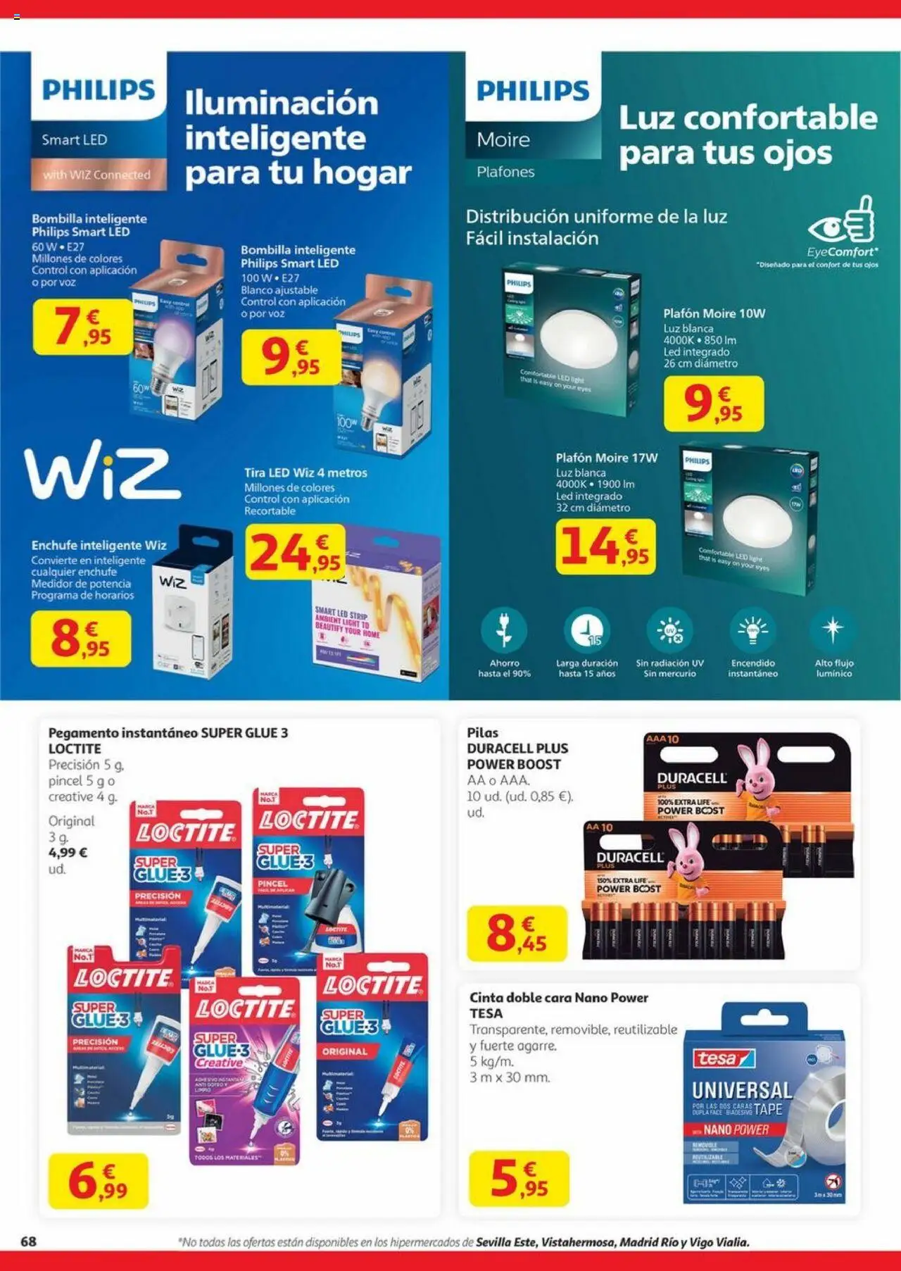 Alcampo - Canarias │ válido desde el 23.10.2025 | Página: 68 | Productos: Bombilla, Galette de chaise, Enchufe