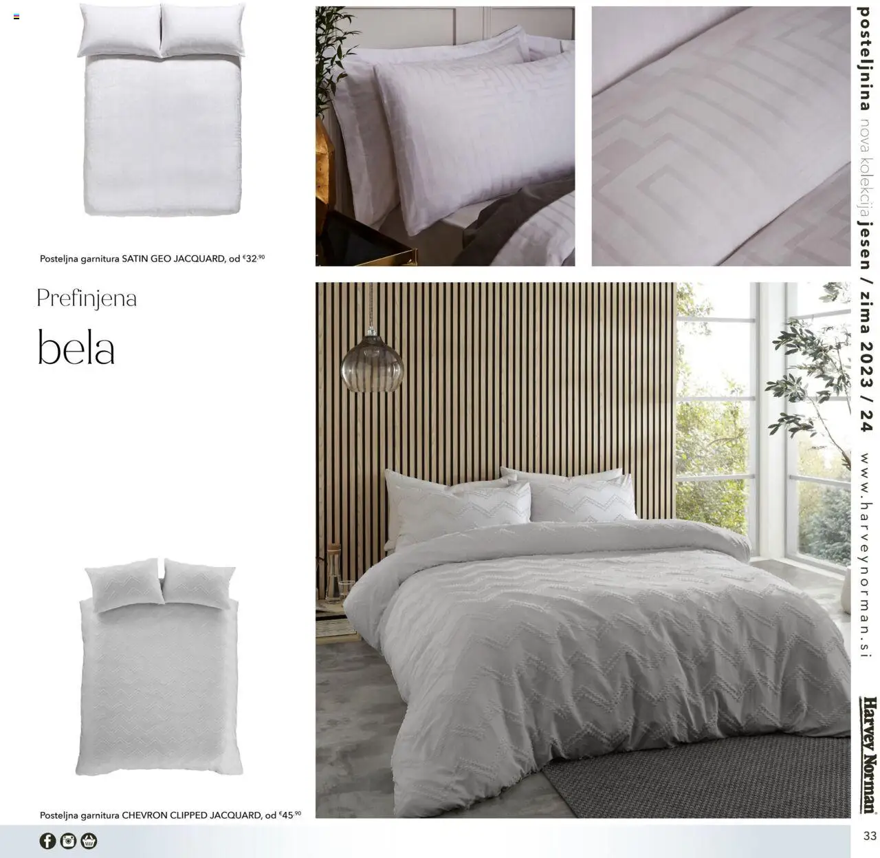 Harvey Norman katalog posteljnina jesen zima │ velja od 01.10.2023 | Stran: 33 | Izdelki: Posteljnina