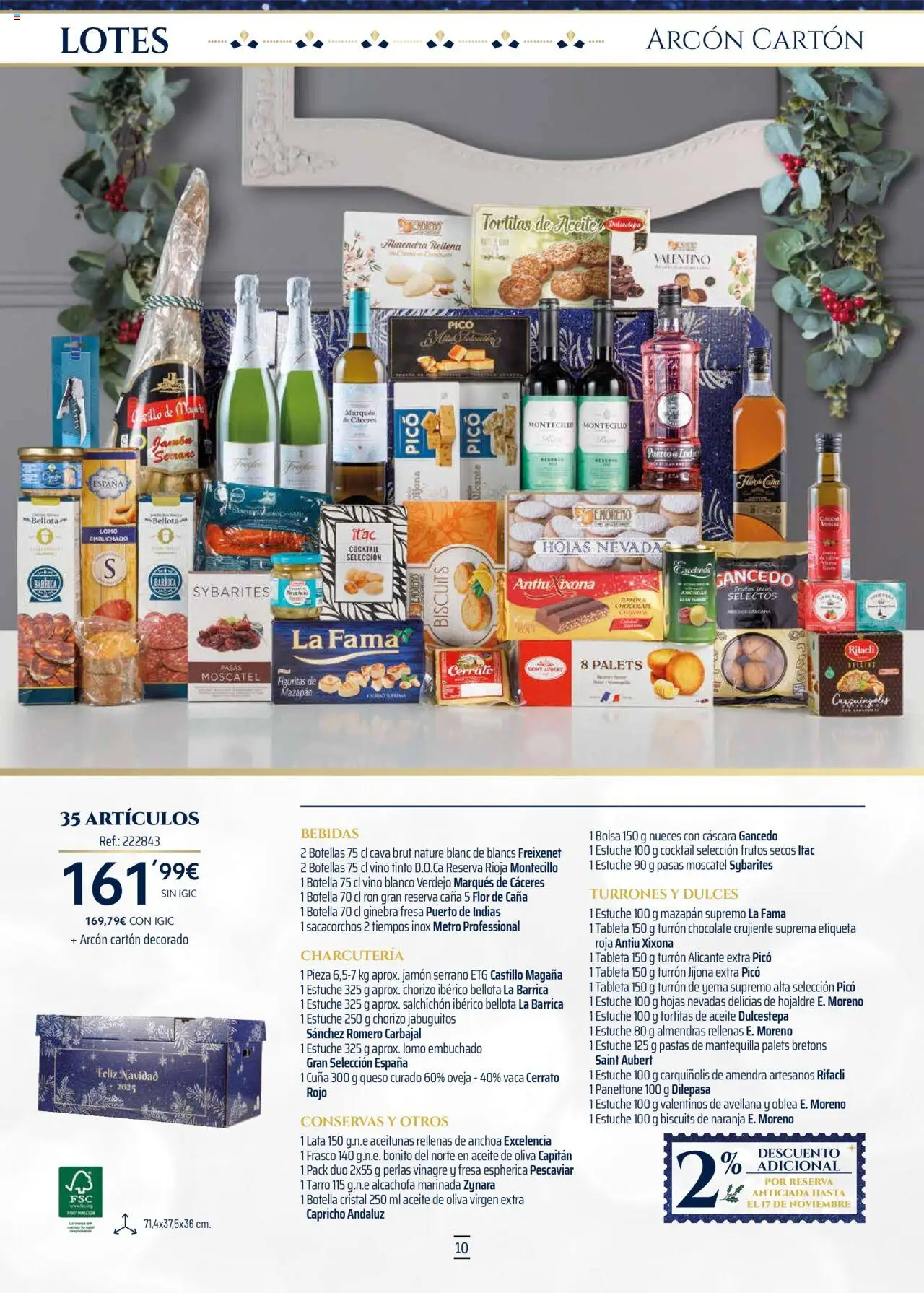 Makro - Lotes y cestas Canarias │ válido desde el 04.10.2025 | Página: 10 | Productos: Jamón serrano, Vino, Tableta, Aceite de oliva