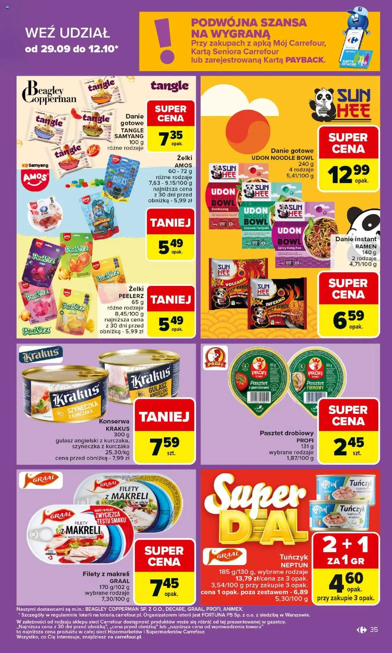 Carrefour Gazetka od 06.10.2025 | Strona: 35 | Produkty: Karta, Gulasz angielski, Żelki, Gulasz