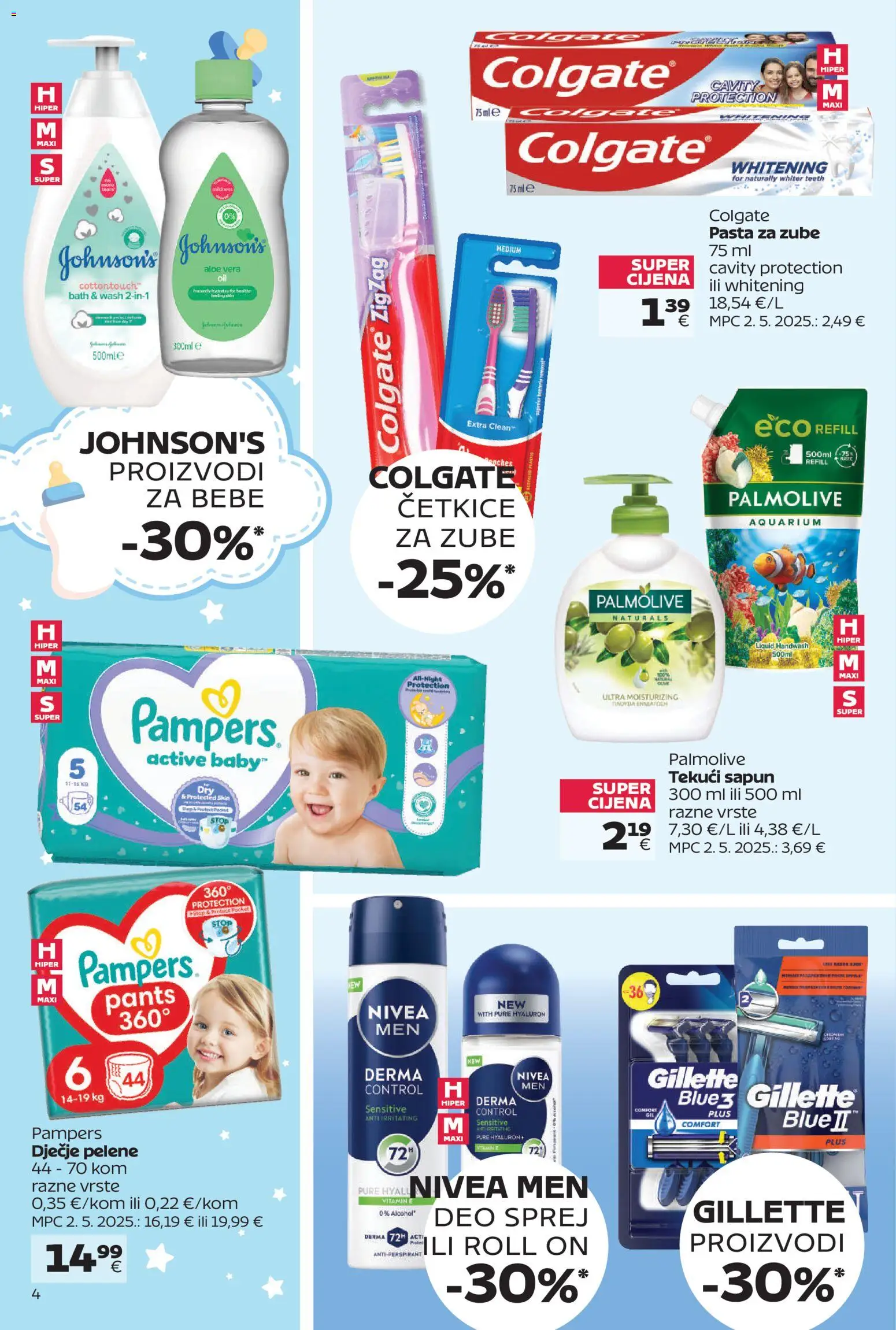 Tommy katalog | vrijedi od 03.11.2025 | Stranica: 4 | Proizvodi: Pelene, Roll on, Pasta za zube, Pampers