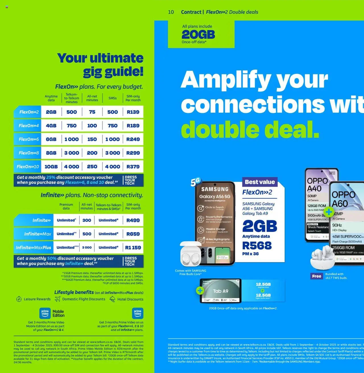 New Telkom catalogue – valid from 01.09.2025 | Page: 10 | Products: Dress, Data, Light, Water