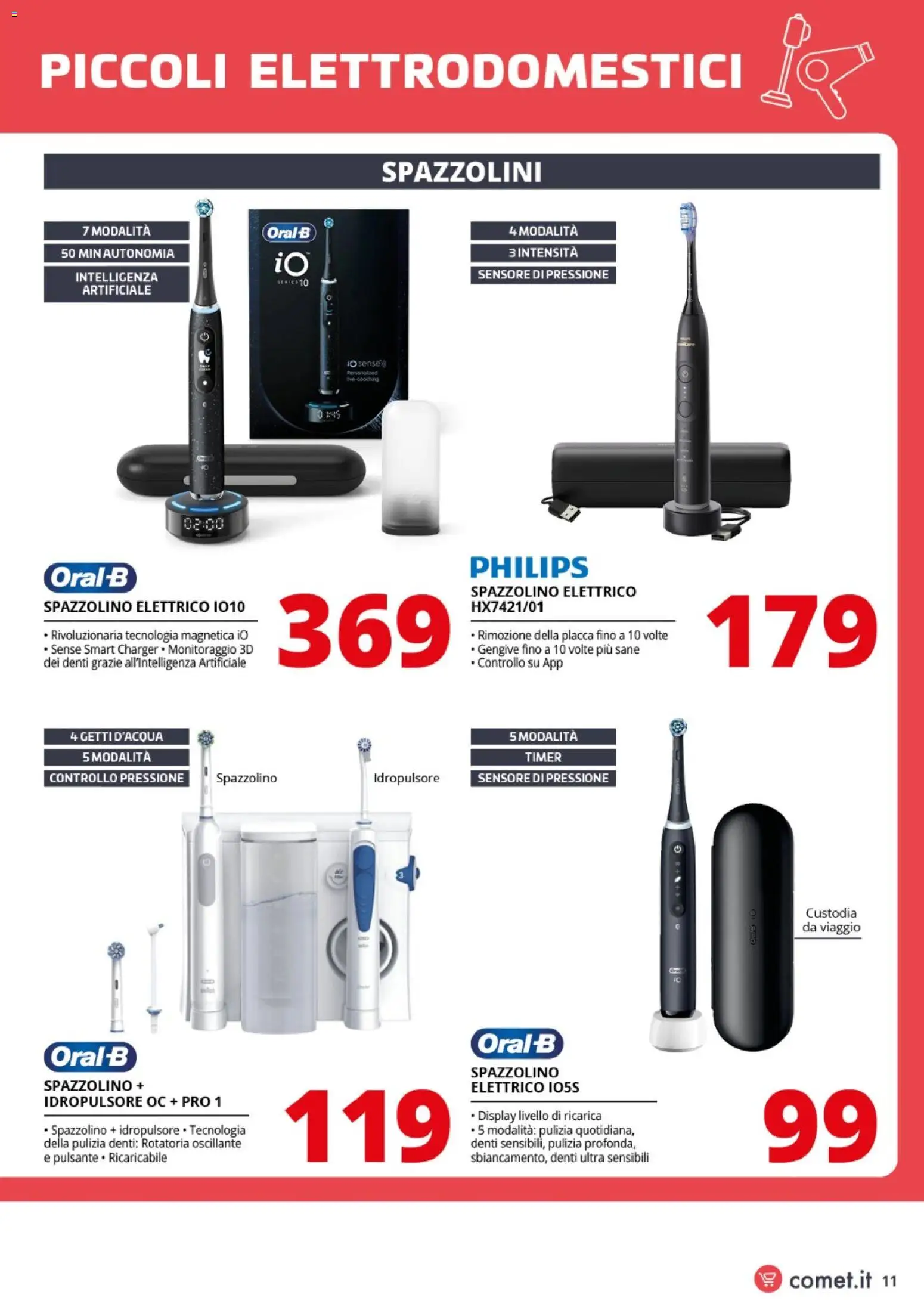 Volantino Comet del 20.02.2026 | Pagina: 11 | Prodotti: Spazzolino, Spazzolino elettrico