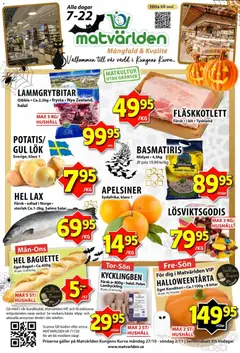 Matvärlden - erbjudanden - Förhandsvisning av reklamblad från butik Matvärlden aktuell från 27.10.2025