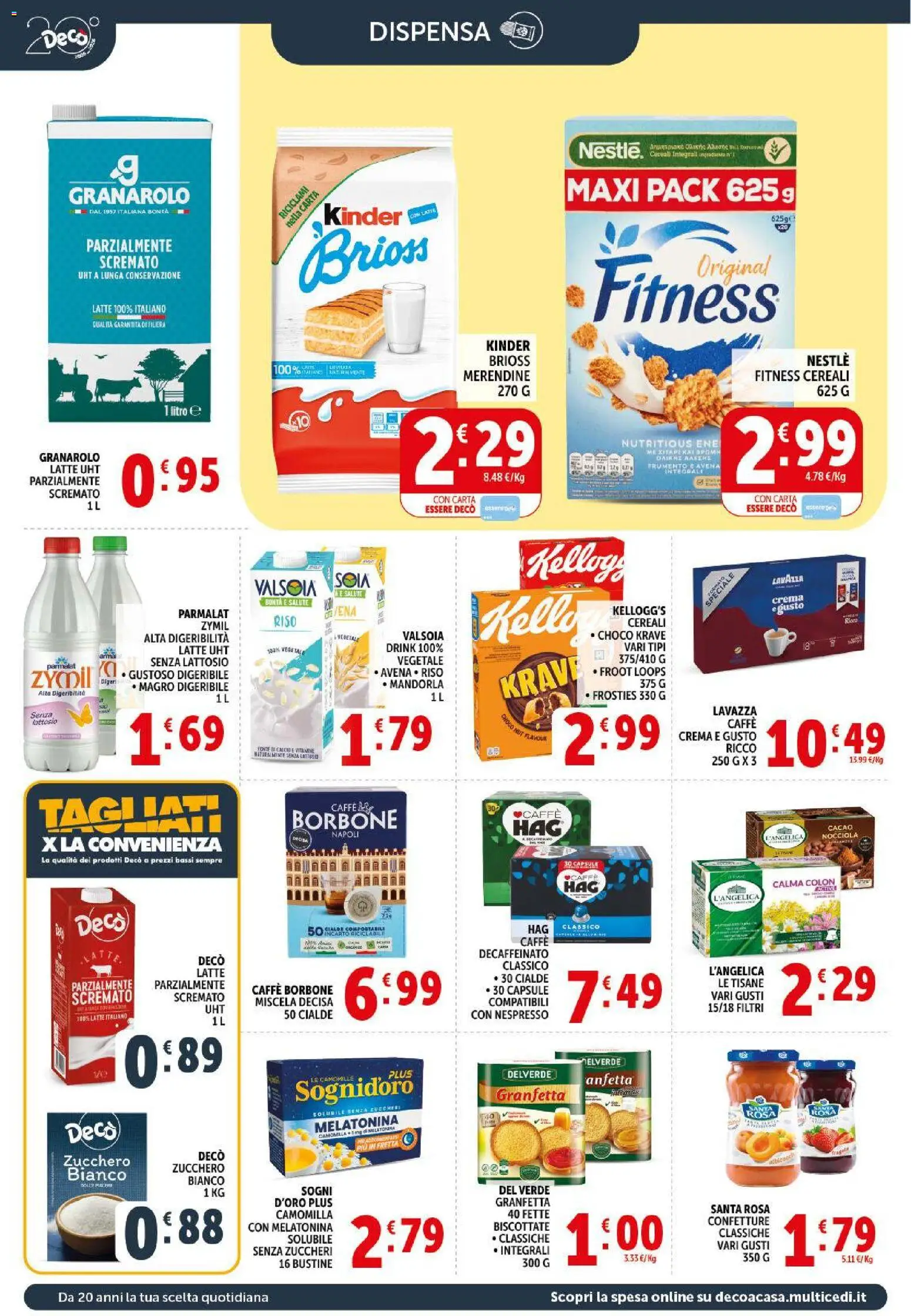 Volantino Decò del 17.03.2026 | Pagina: 10 | Prodotti: Crema, Cereali, Lavazza, Merendine