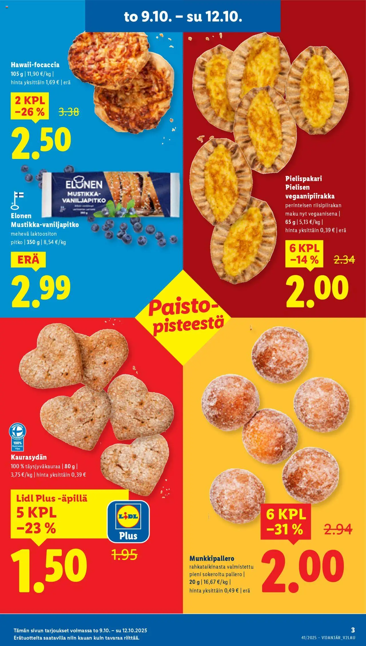 Lidl tarjoukset - Tampere – voimassa 09.10.2025 alkaen | Sivu: 5 | Tuotteet: Mustikka