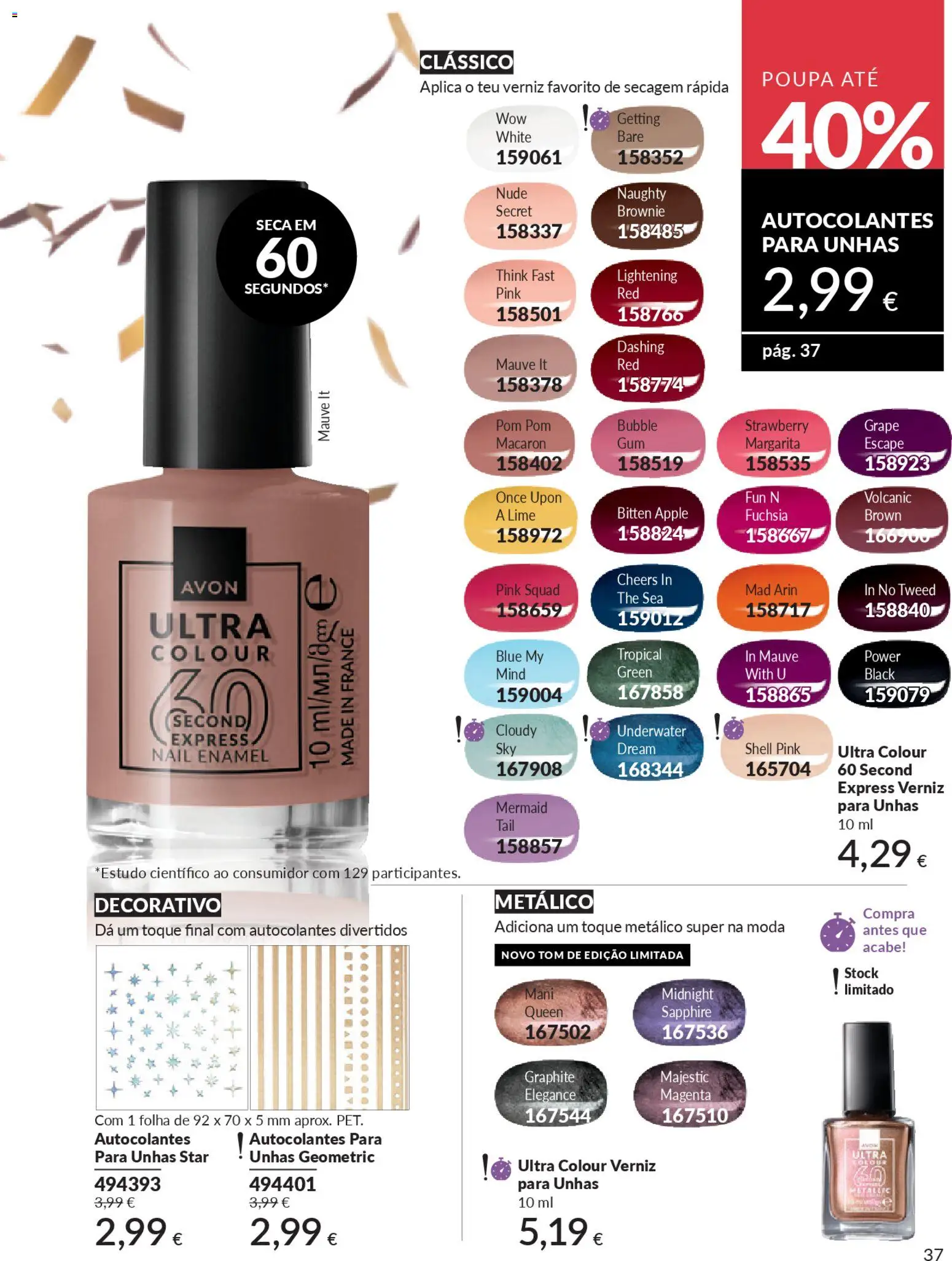 Catálogo Avon Campanha 1 │ válido de 01.01.2026 | Página: 37 | Produtos: Verniz
