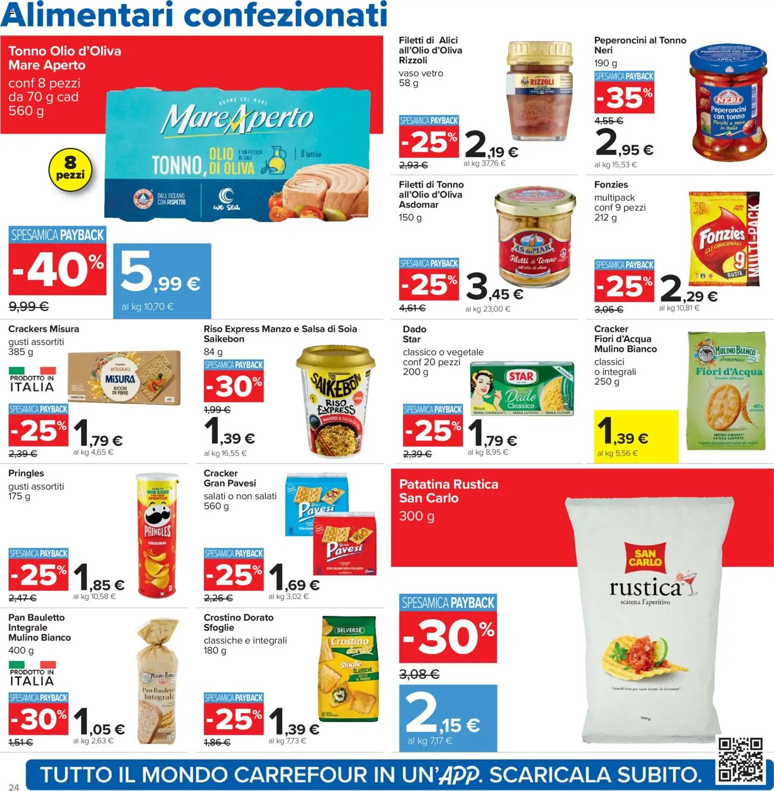 Volantino Carrefour del 07.11.2025 | Pagina: 24 | Prodotti: Riso, Manzo, Salsa, Vaso