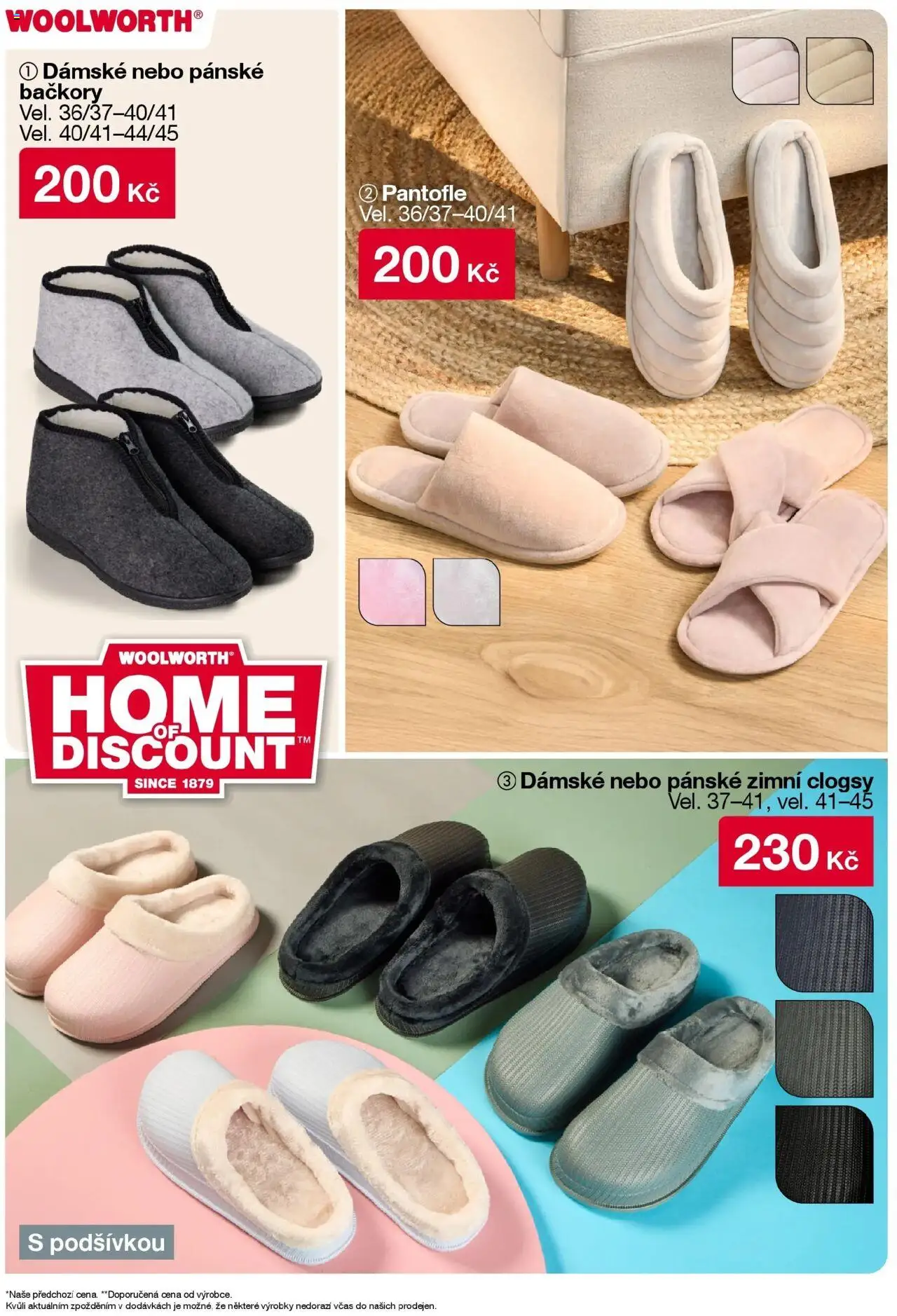 Woolworth leták od 10.10.2025 | Strana: 28 | Produkty: Pantofle, Bačkory