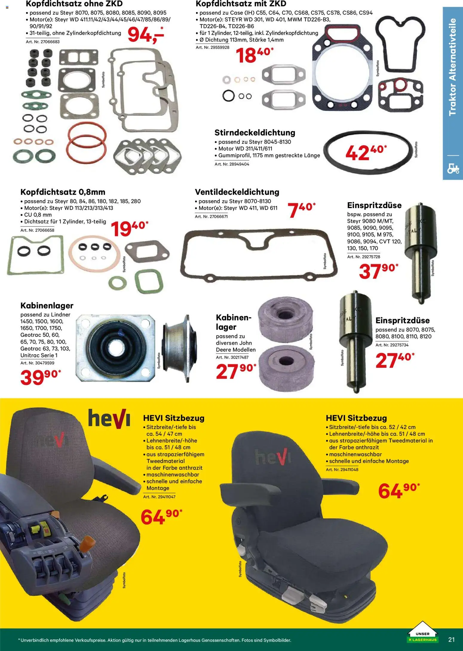 Lagerhaus Verschleißteile & Zubehör gültig ab 01.01.2026 | Seite: 21