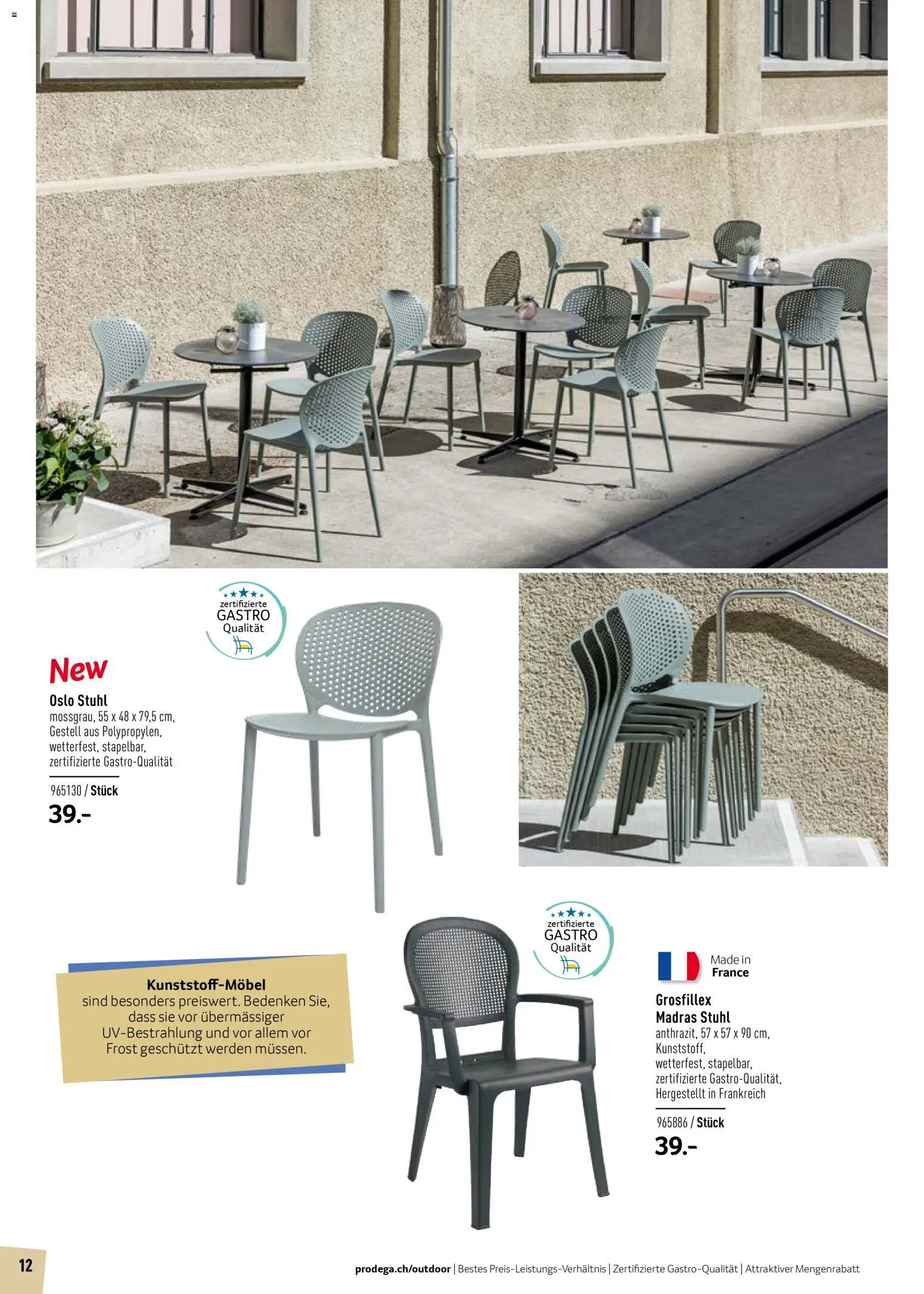 Prodega Aktionen Outdoor-Ausstattung – gültig ab 01.03.2026 | Seite: 12 | Produkte: Stuhl