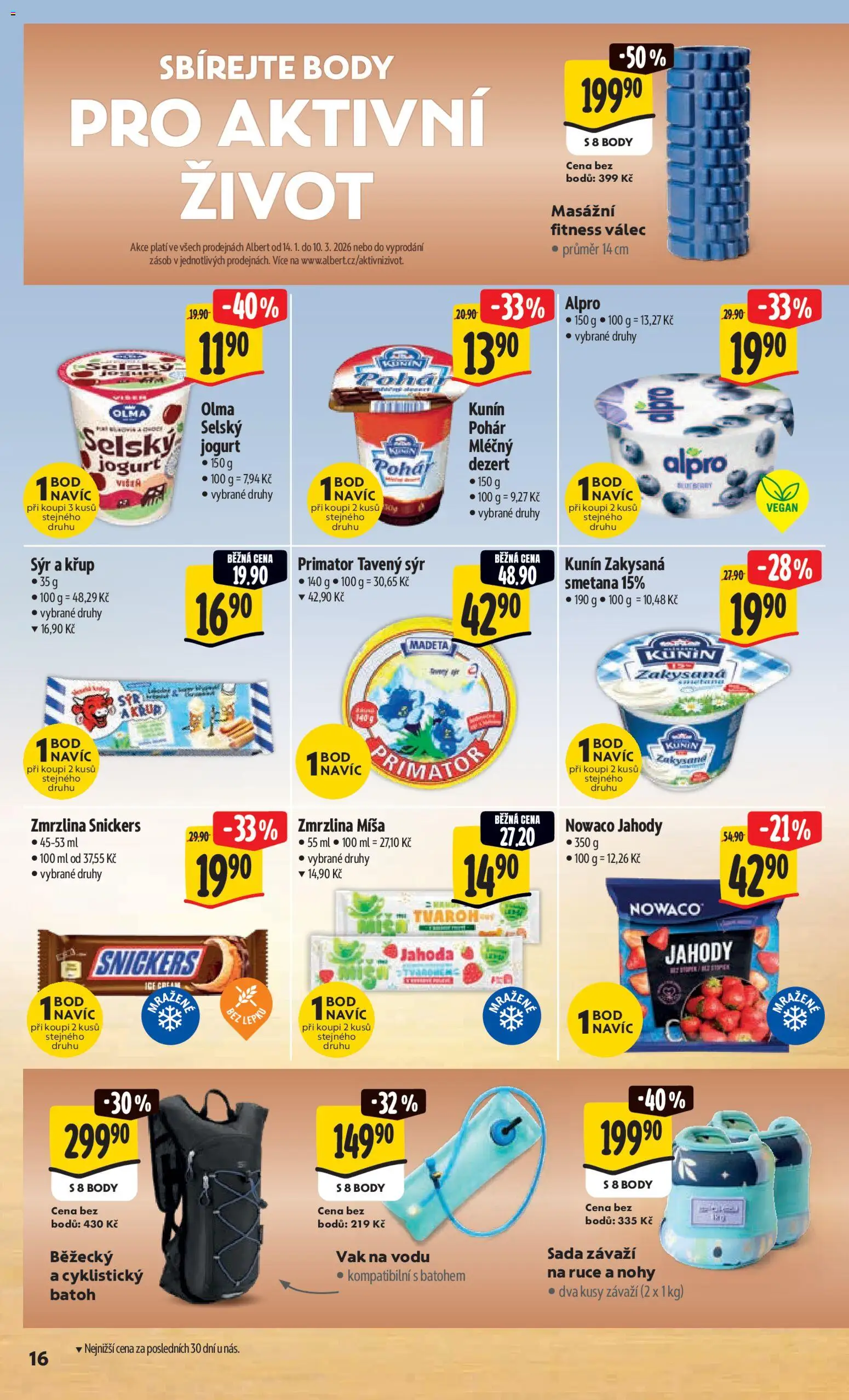 Albert leták - Hypermarket od 04.02.2026 | Strana: 24 | Produkty: Tavený sýr, Zmrzlina, Zmrzlina Snickers, Pohár