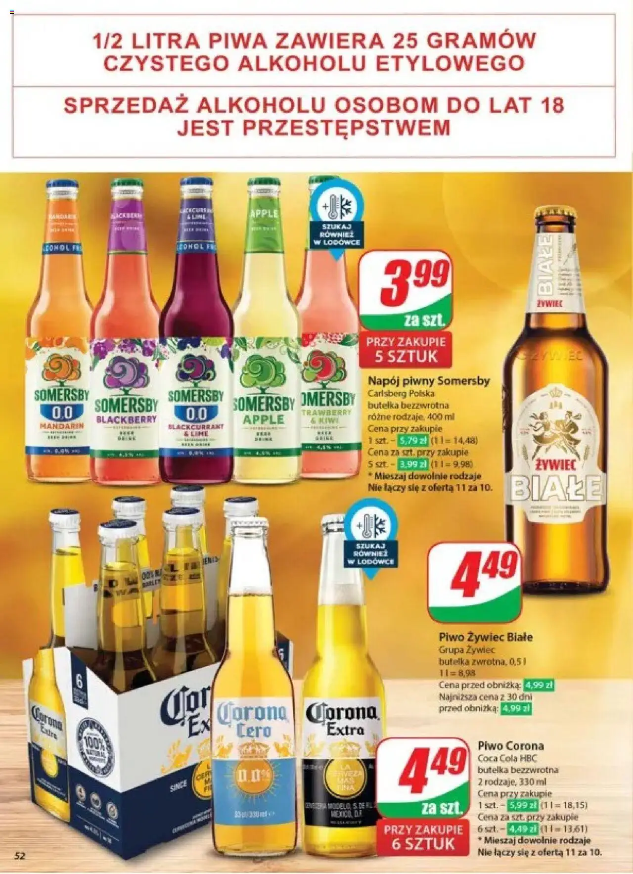 Dino Gazetka od 28.05.2025 | Strona: 52 | Produkty: Coca cola, Piwo, Somersby, Kiwi