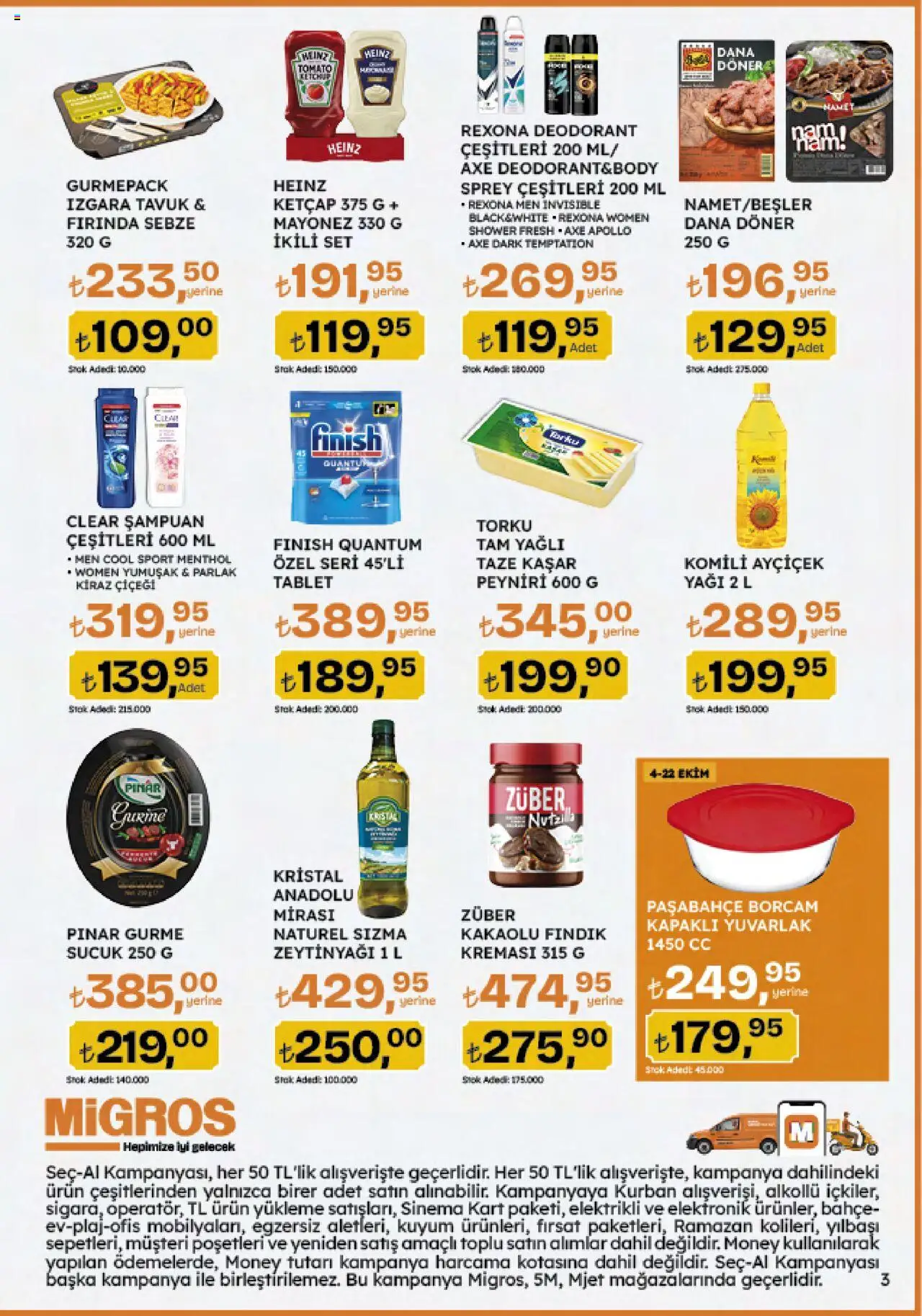 Migros Katalog - Migroskop - 09.10.2025 tarihinden itibaren geçerlidir | Sayfa: 85 | Ürünler: Döner, Deodorant, Sebze, Tablet