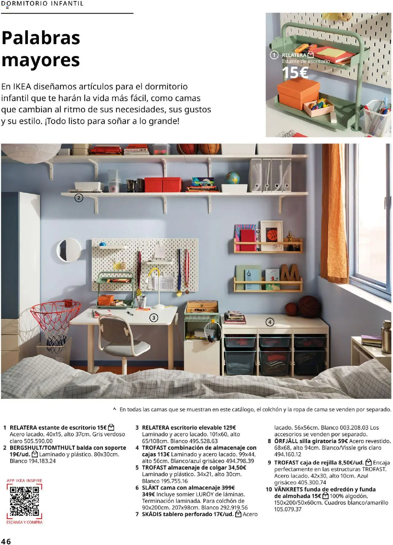 Catálogo IKEA Dormitorios │ válido desde el 04.02.2025 | Página: 46 | Productos: Edredón, Ropa, Cama, Almacenaje