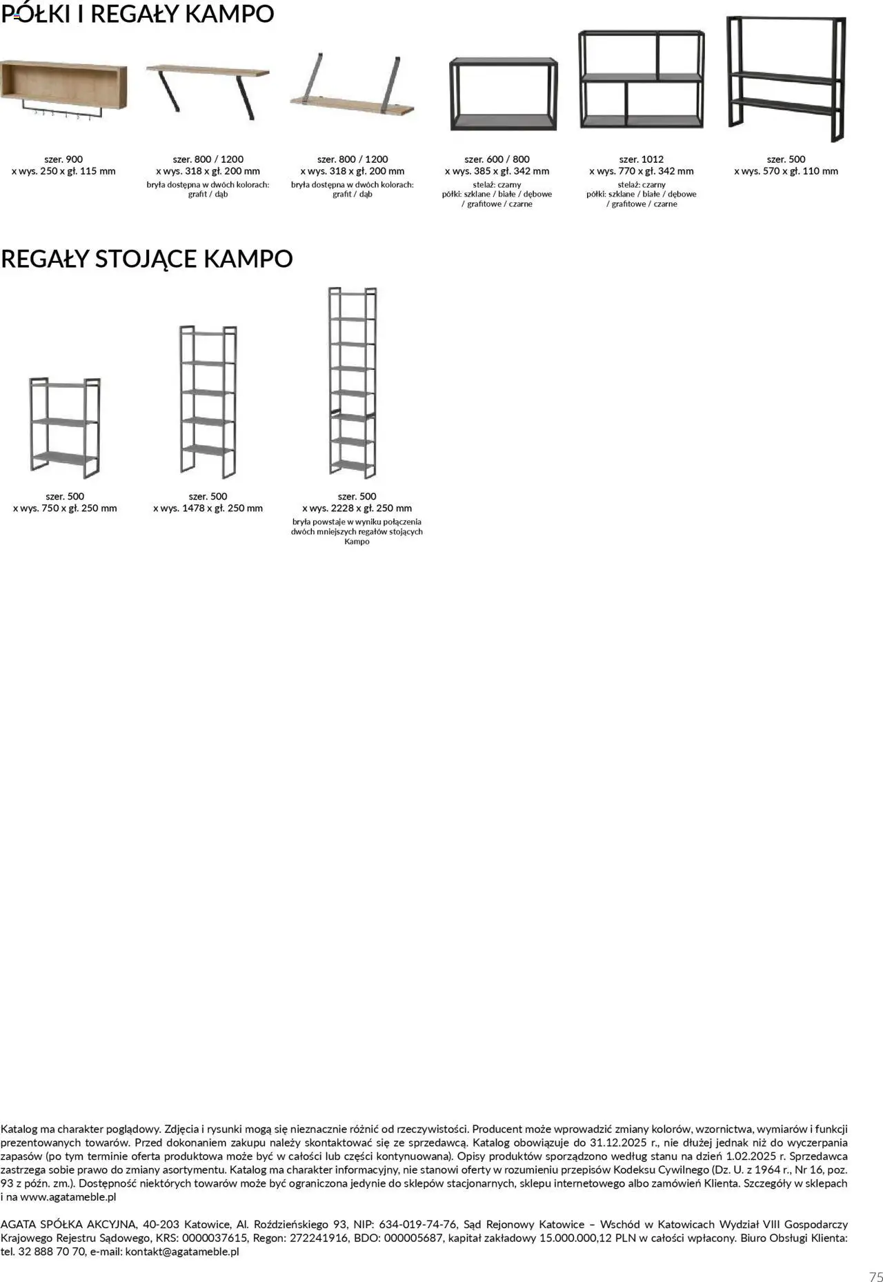 Salony Agata Gazetka - Kuchnie Qubik od 21.03.2025 | Strona: 75