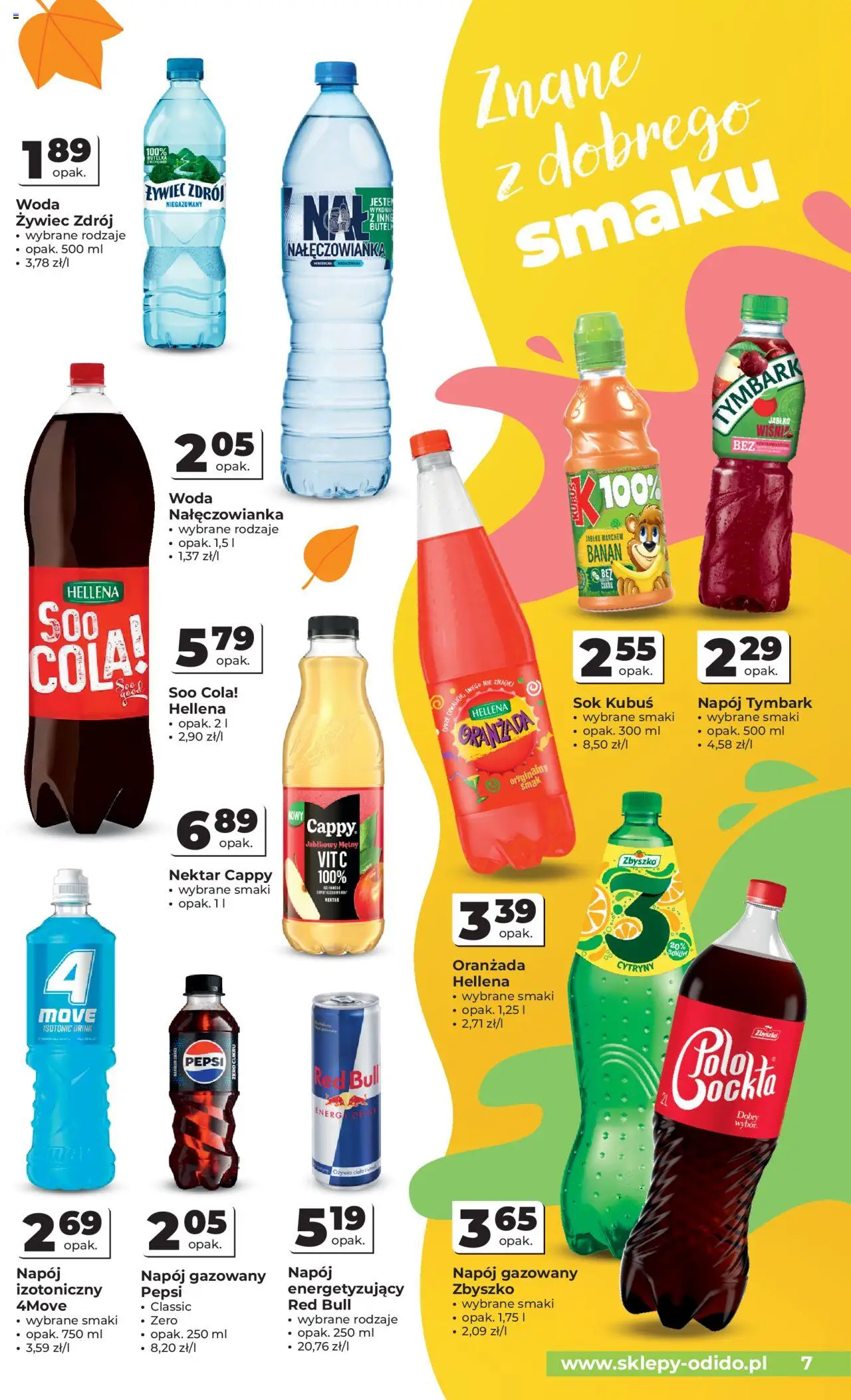 Odido Gazetka od 17.09.2025 | Strona: 7 | Produkty: Red bull, Pepsi, Cytryny, Banan