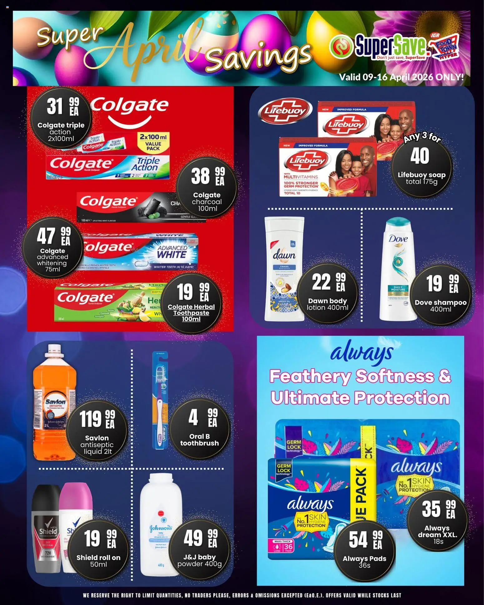 New Super Save catalogue – valid from 09.04.2026 | Page: 53 | Products: Lock, Multivitamins, Shampoo, Toothpaste