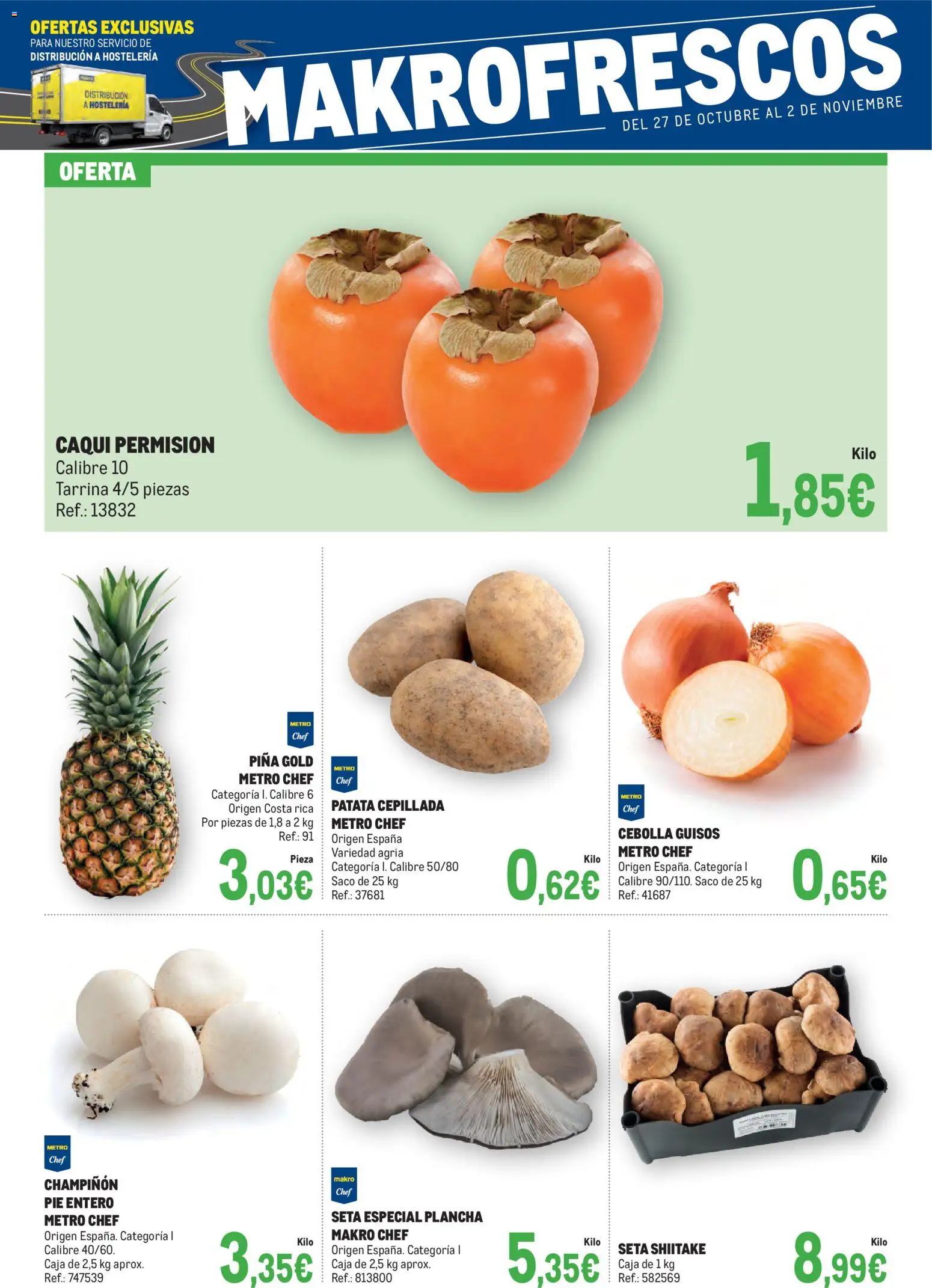 Makro - Frescos Levante 2 │ válido desde el 27.10.2025 | Página: 3 | Productos: Piña, Παγωμένο τσάι, Plancha, Caja