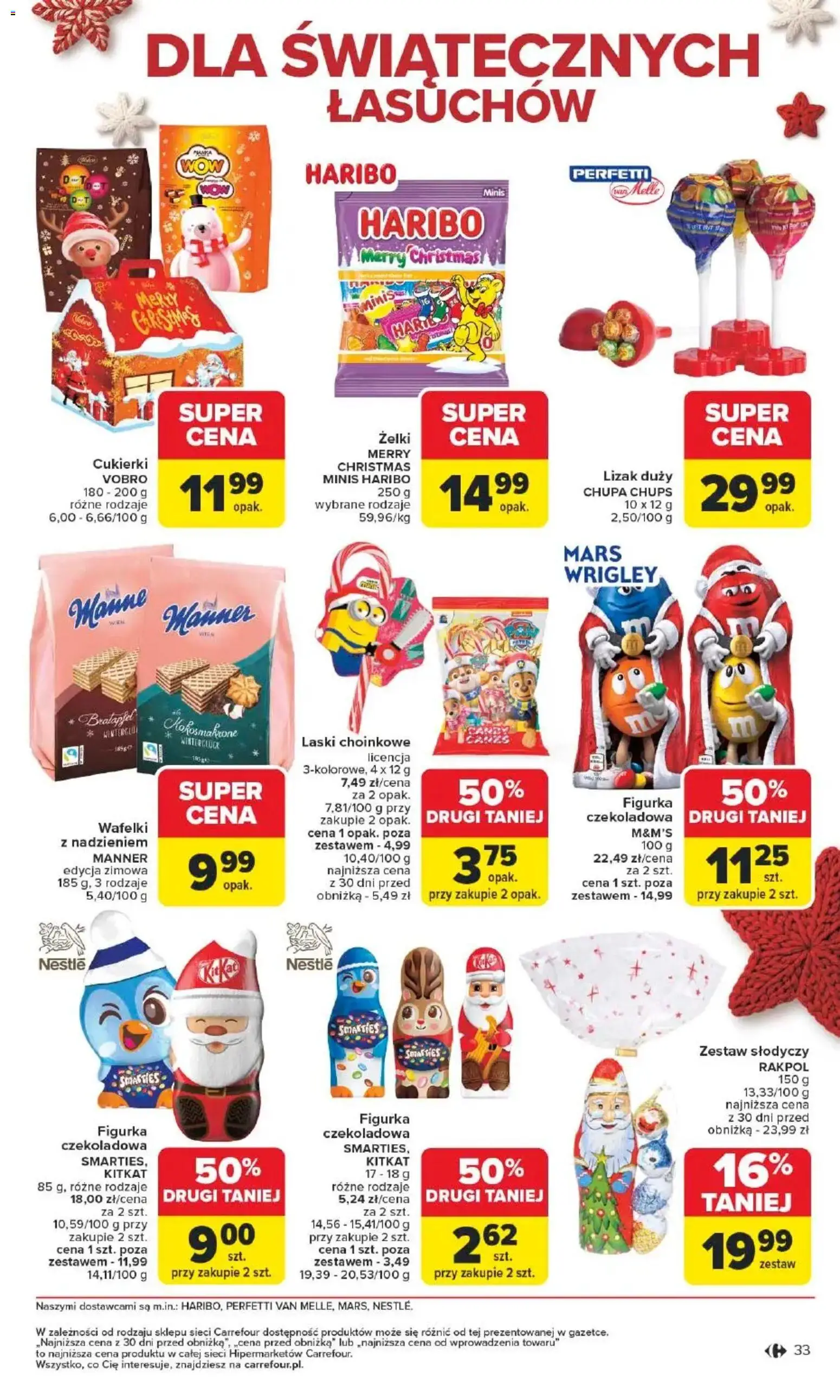 Carrefour Gazetka - Święta spełnionych marzeń od 10.11.2025 | Strona: 34 | Produkty: Czekoladowa, M&M's, Żelki, Cukierki